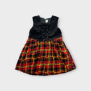 Vintage Plaid Dress & Matching Bag, Size 10