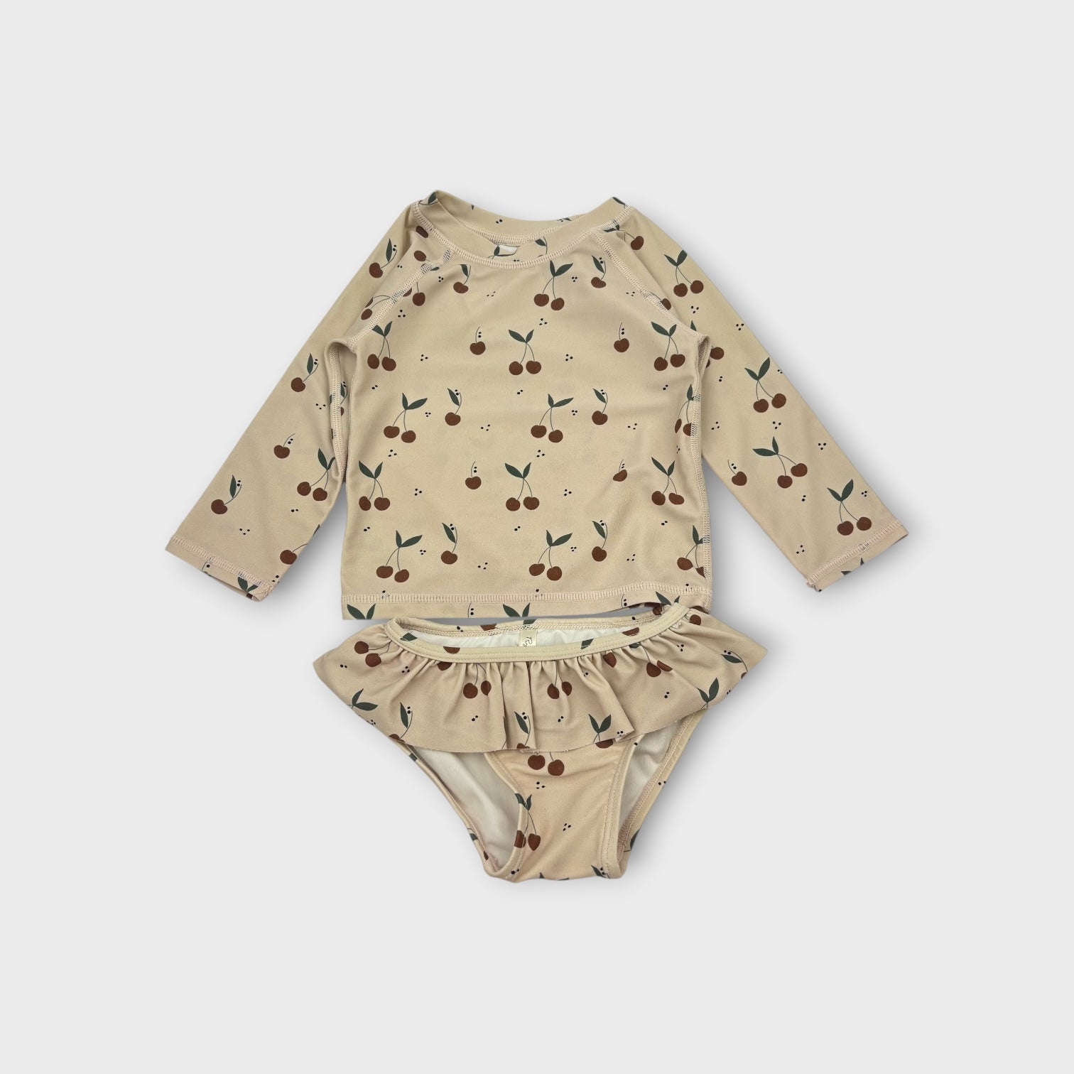 Rylee & Cru Cherry Swim Set, Size 1