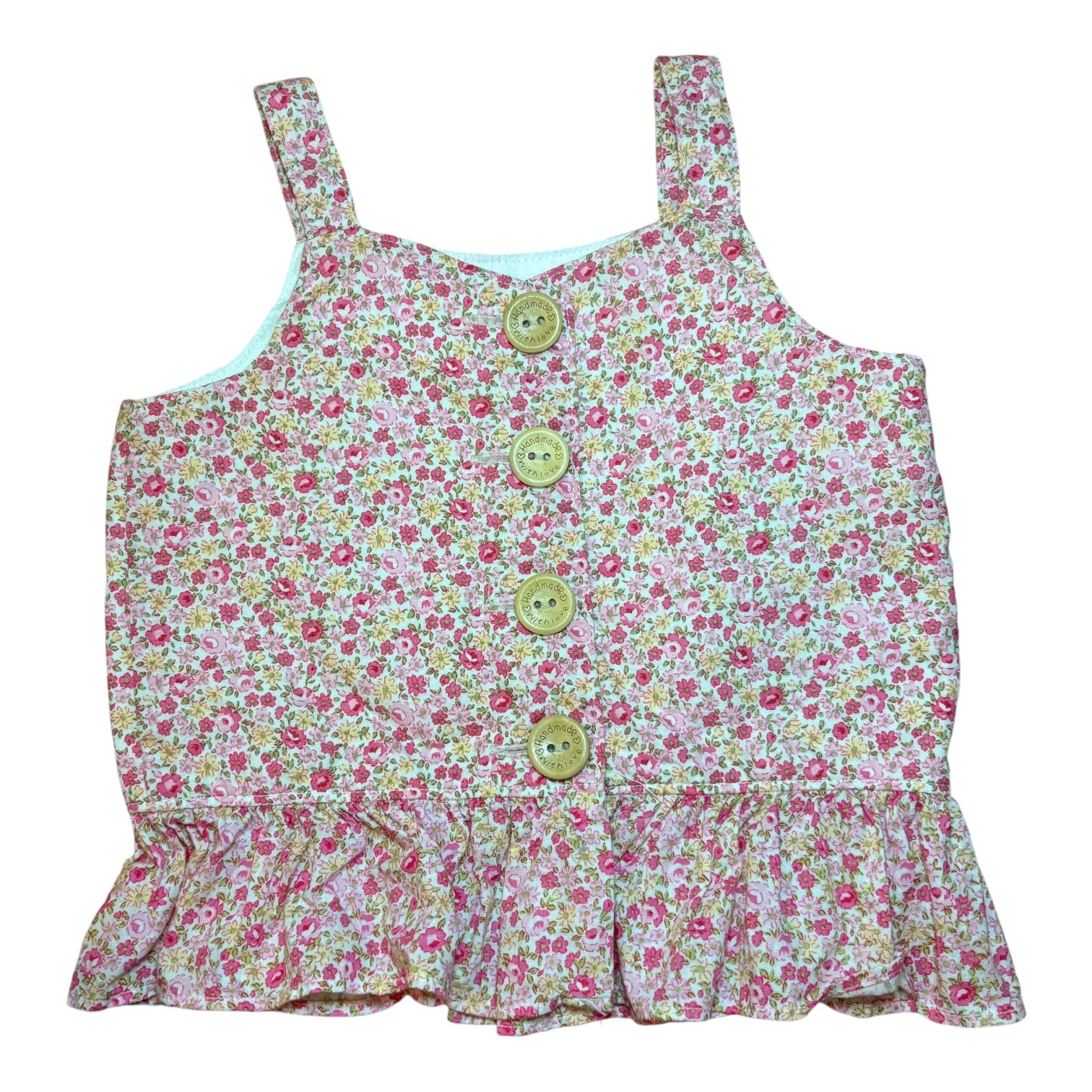 Handmade Floral Shirt, Size 1