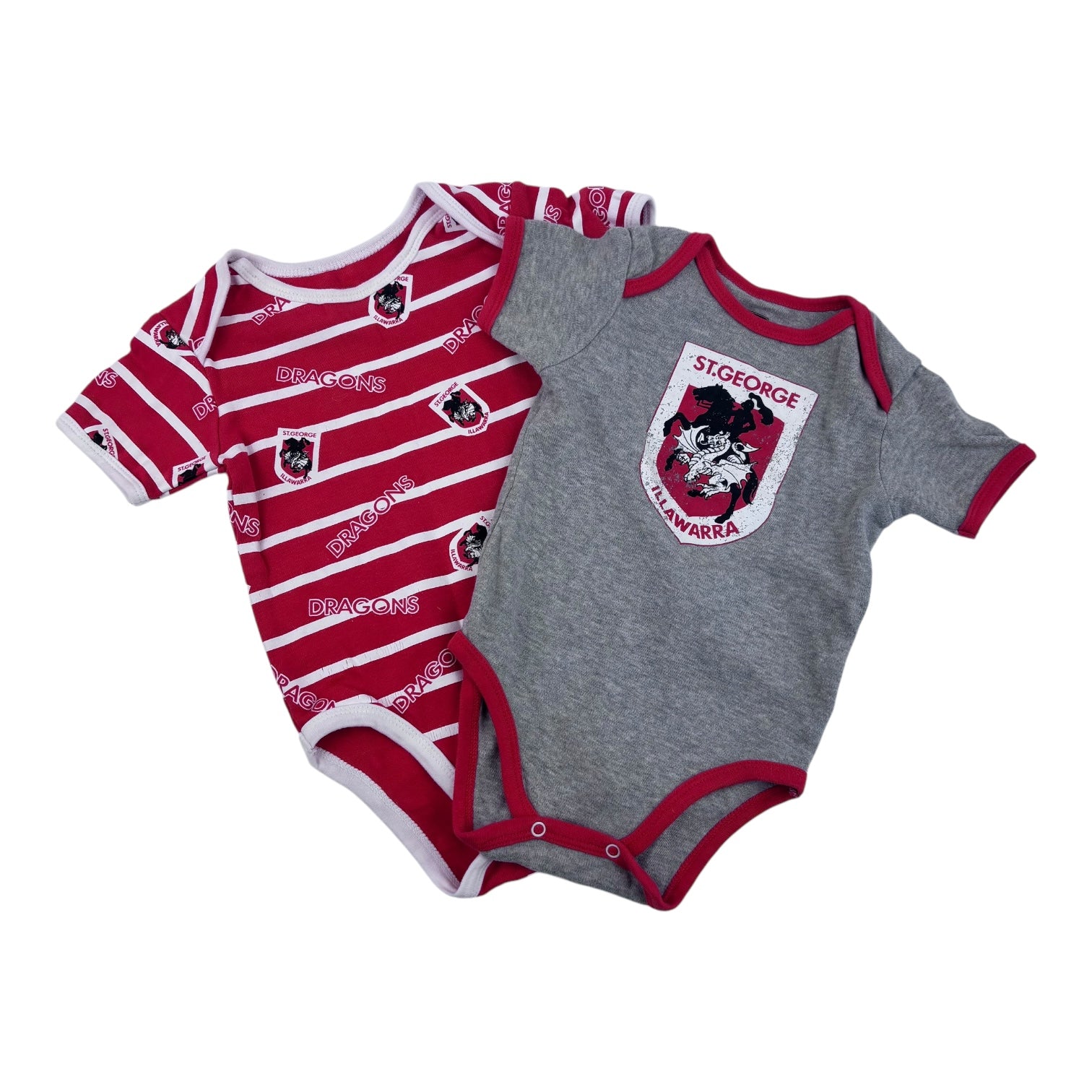 NRL St. George Dragons Bodysuit Bundle, Size 0