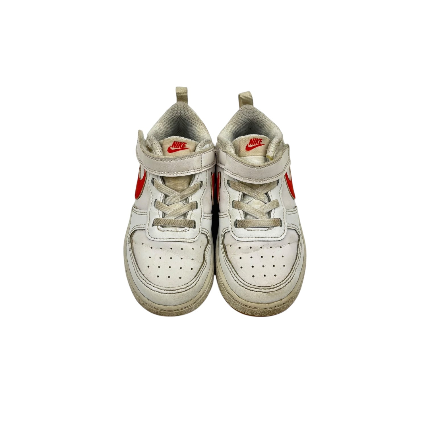 Nike White Orange Court Borough, Size EU 26
