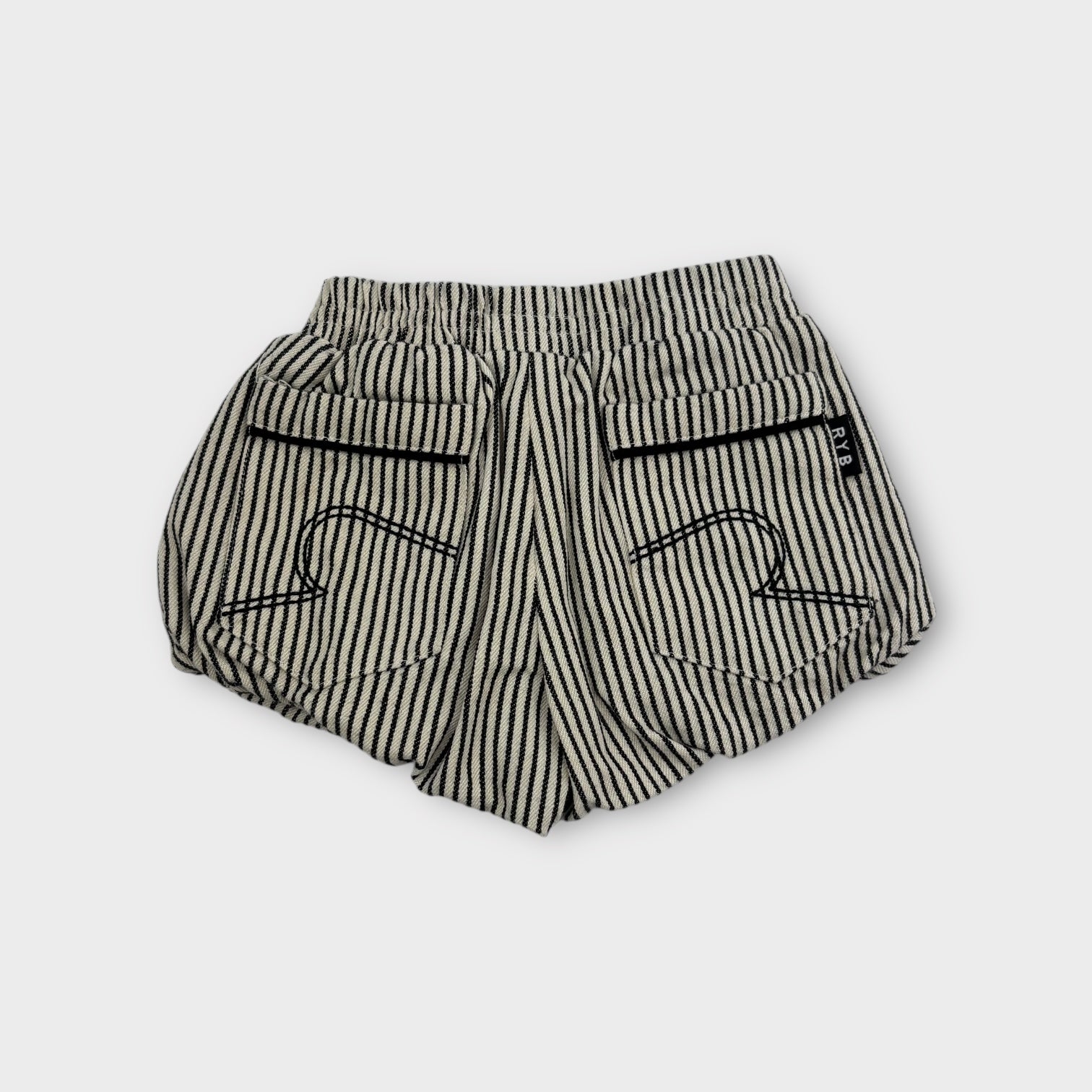 Rock Your Baby Stripe Balloon Shorts, Size 000