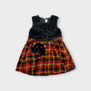 Vintage Plaid Dress & Matching Bag, Size 10