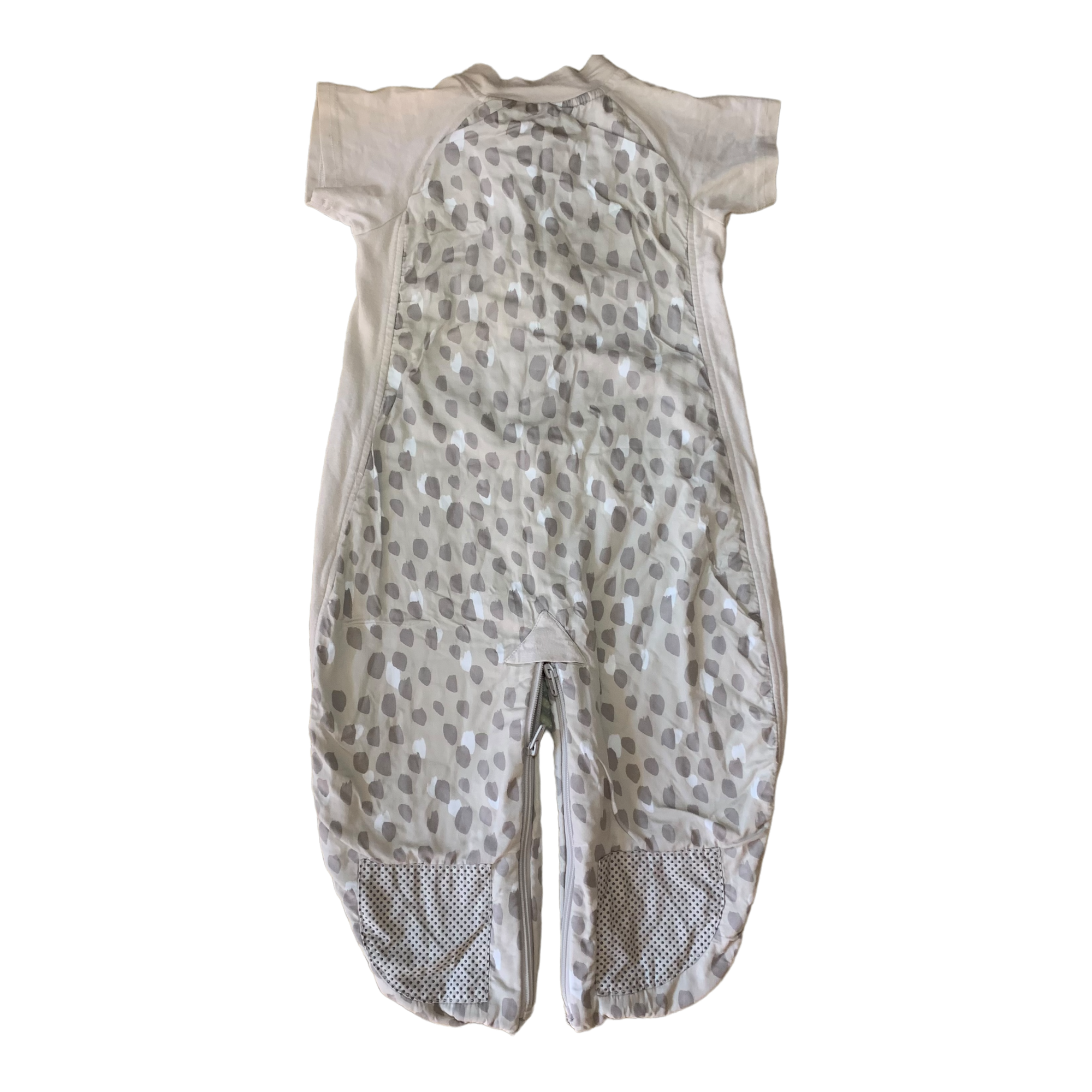 Grey Leopard Sleep suit, Size 2-12 months