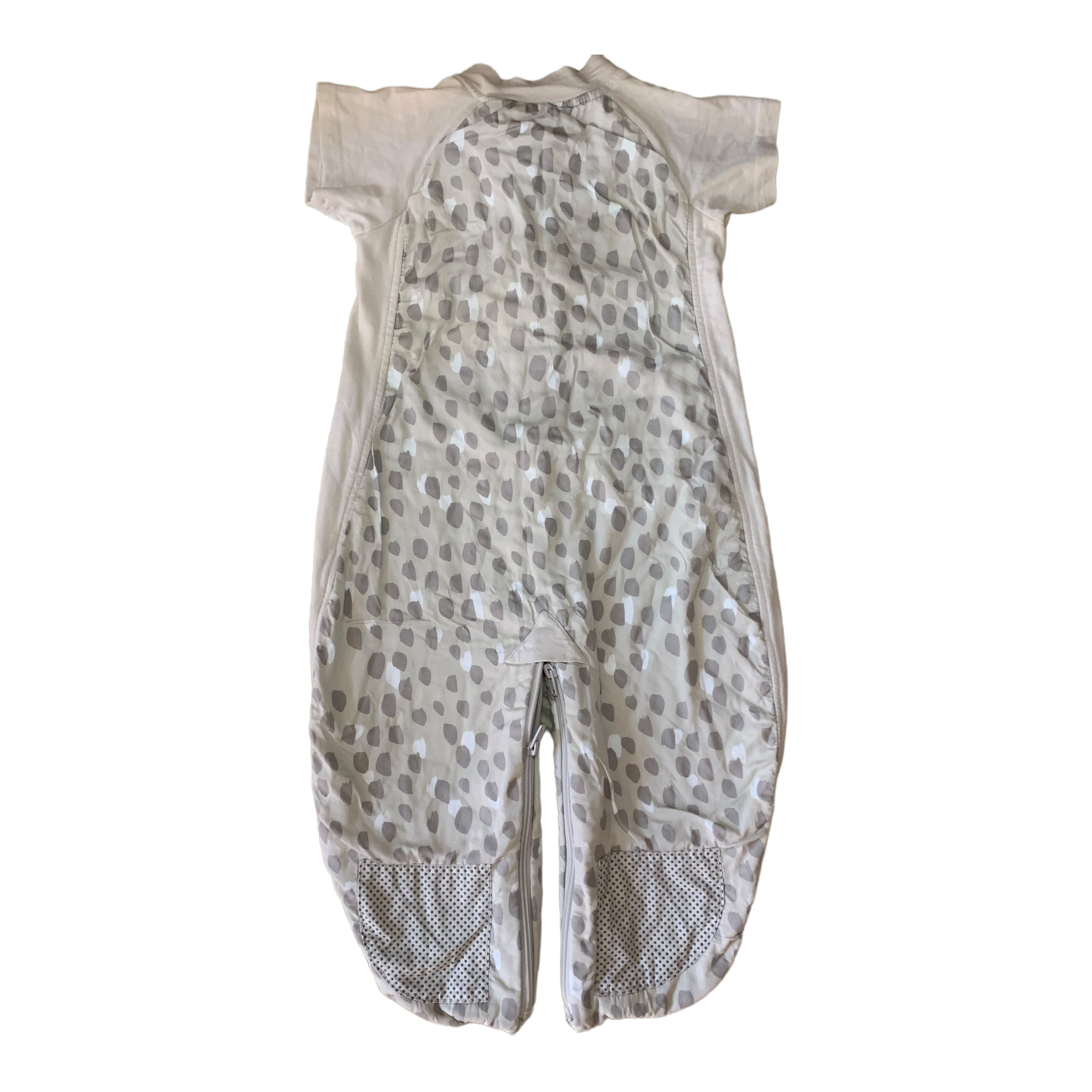 Grey Leopard Sleep suit, Size 2-12 months