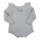 White Knit Romper, Size 2