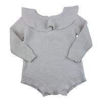 White Knit Romper, Size 2