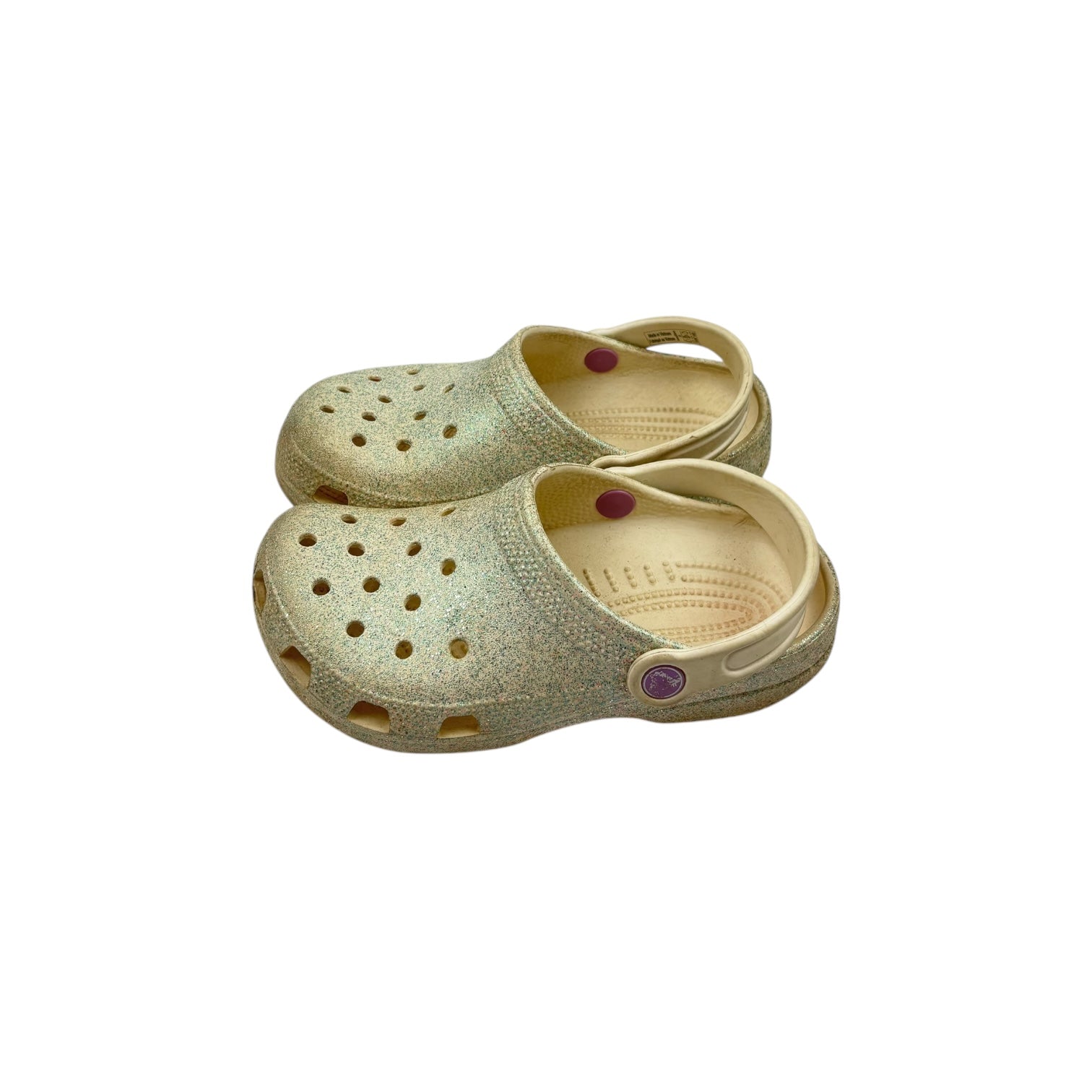 Glitter Crocs, Size J2