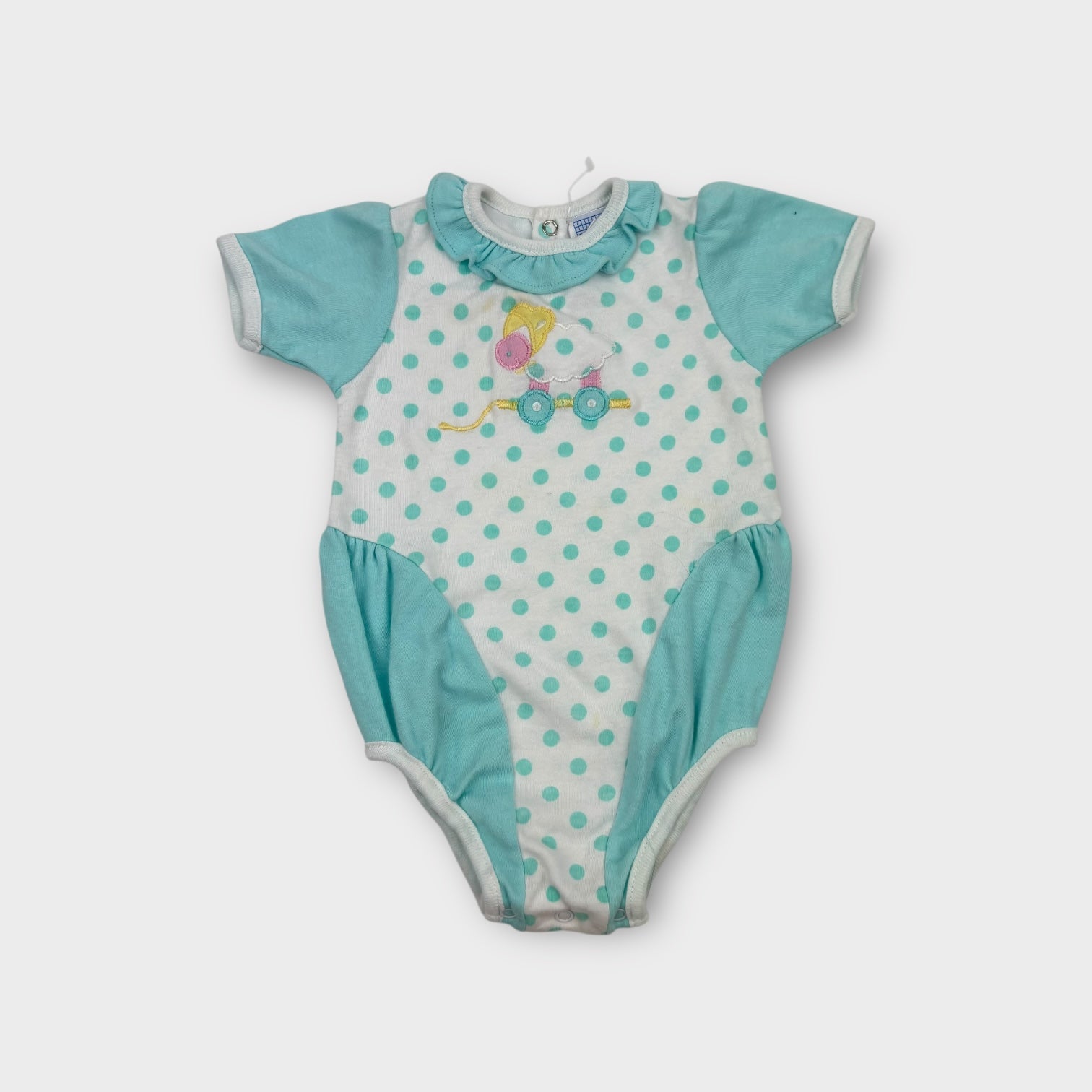 Vintage Blue & White Bodysuit, Size 00