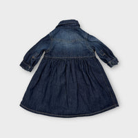 Petit Bateau Denim Button Down Dress, Size 00