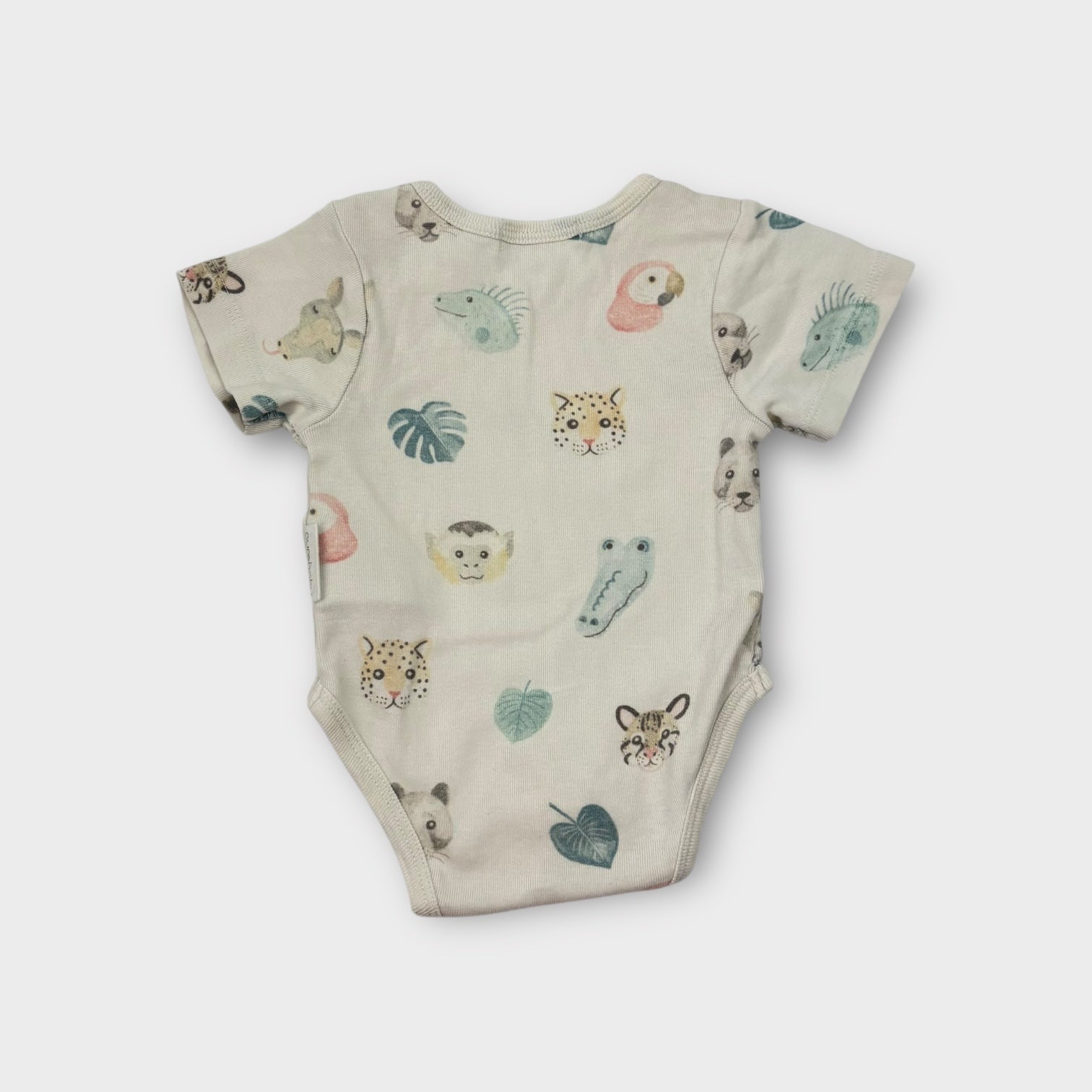 Purebaby Animal Print Bodysuit, Size 0000
