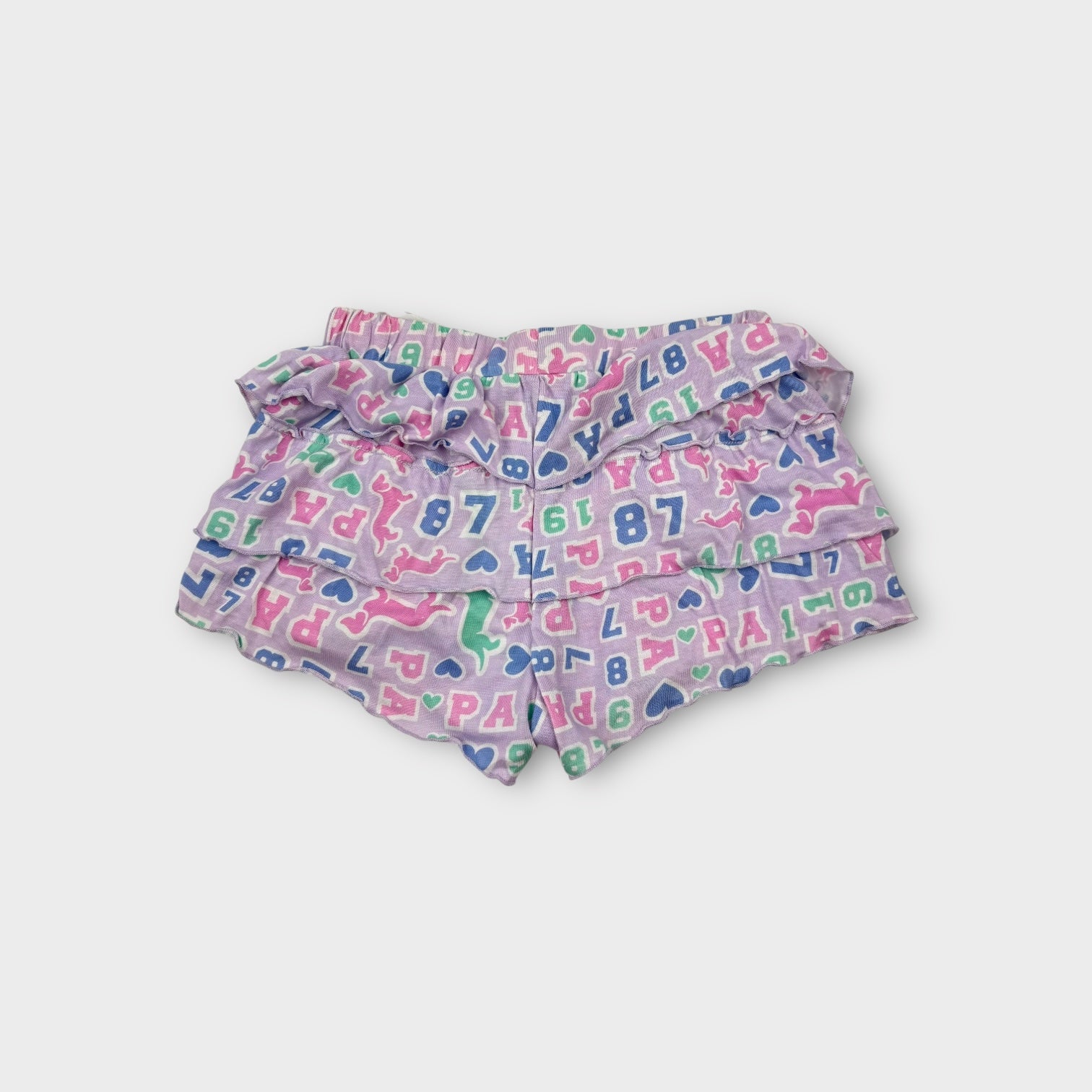 Peter Alexander Grey Ruffle Sleep Set, Size 8