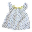 Jacadi Paris White and Yellow Shirt, Size 00