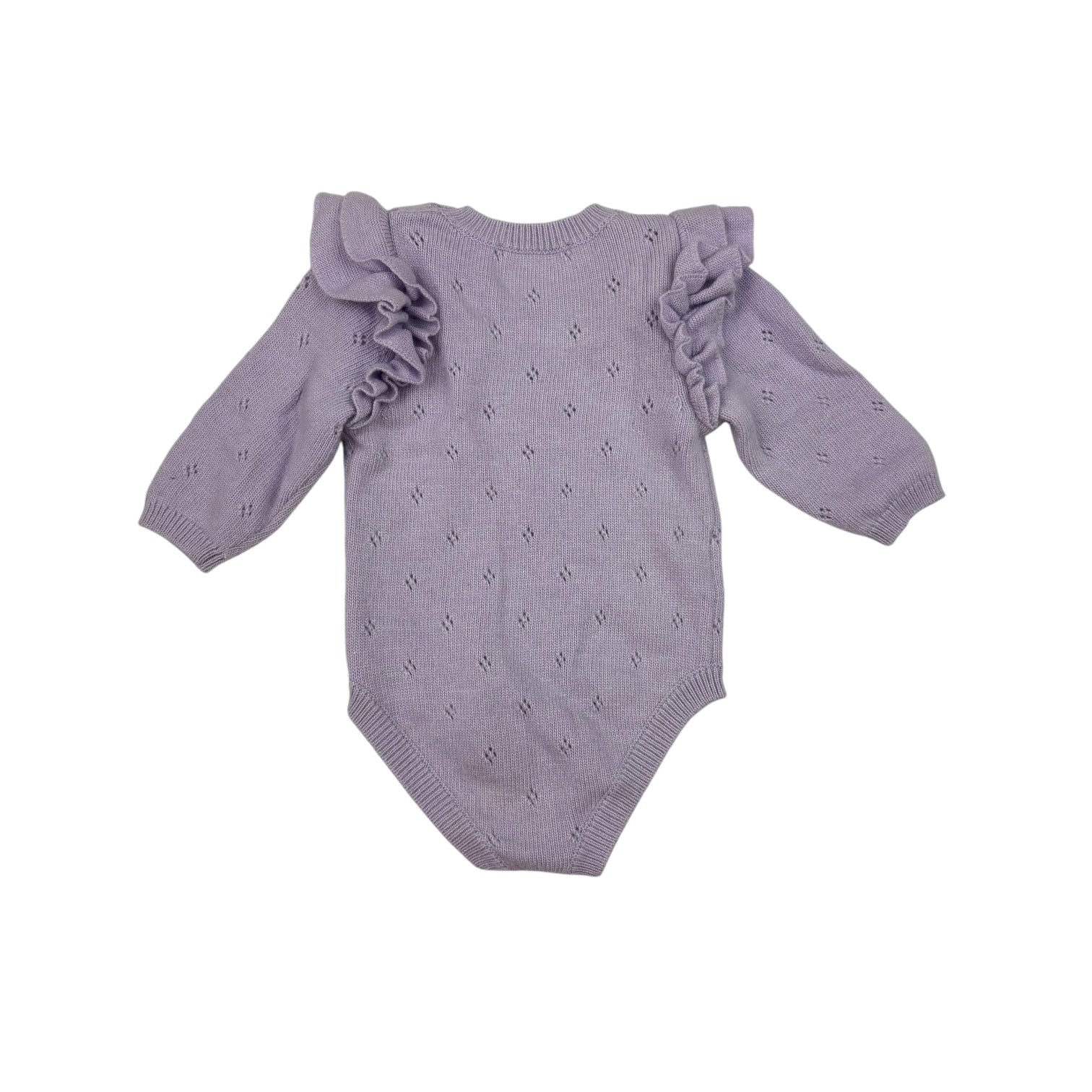 Purple Knit Bodysuit, Size 000