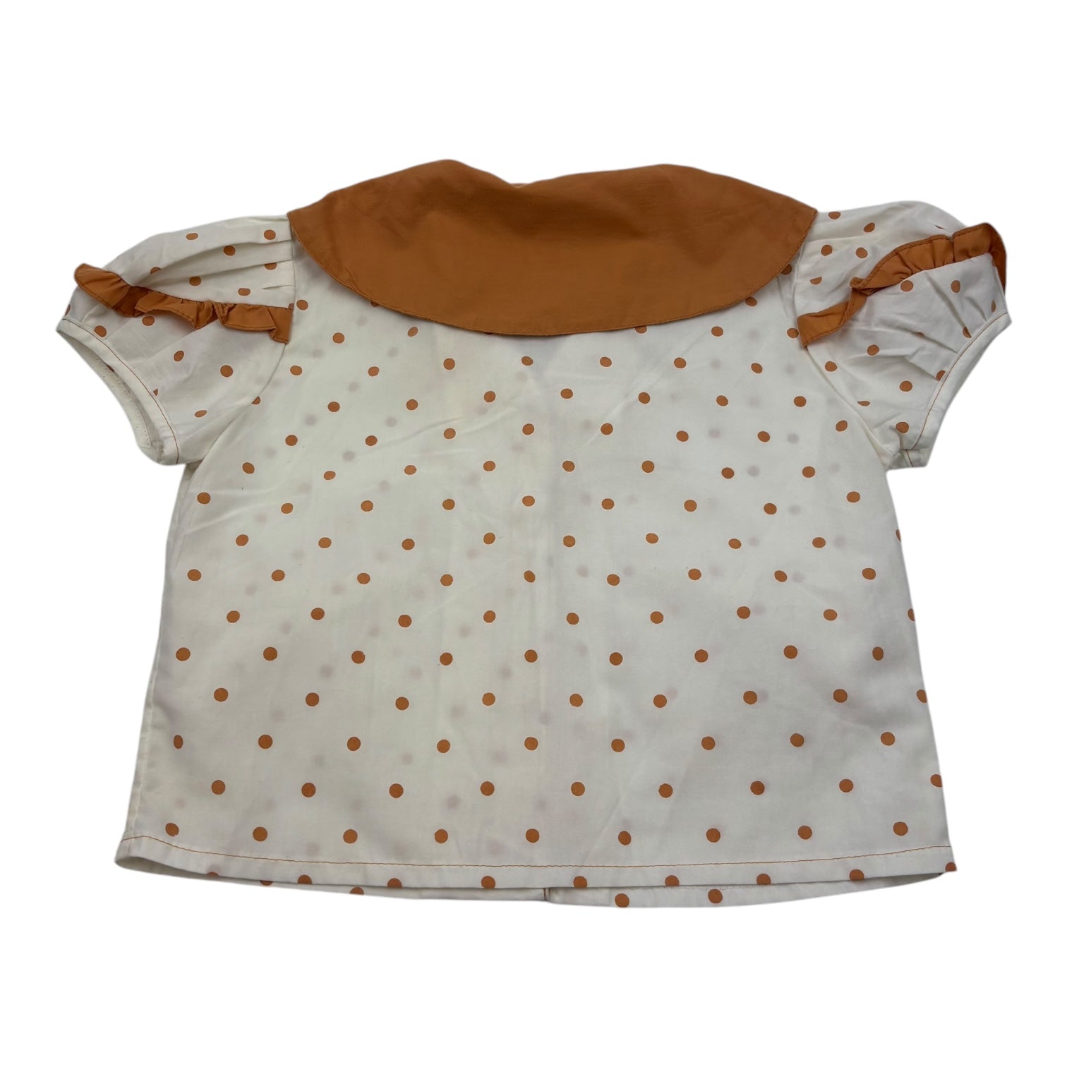 Vintage Spotted Short Sleeve Shirt, Size 8