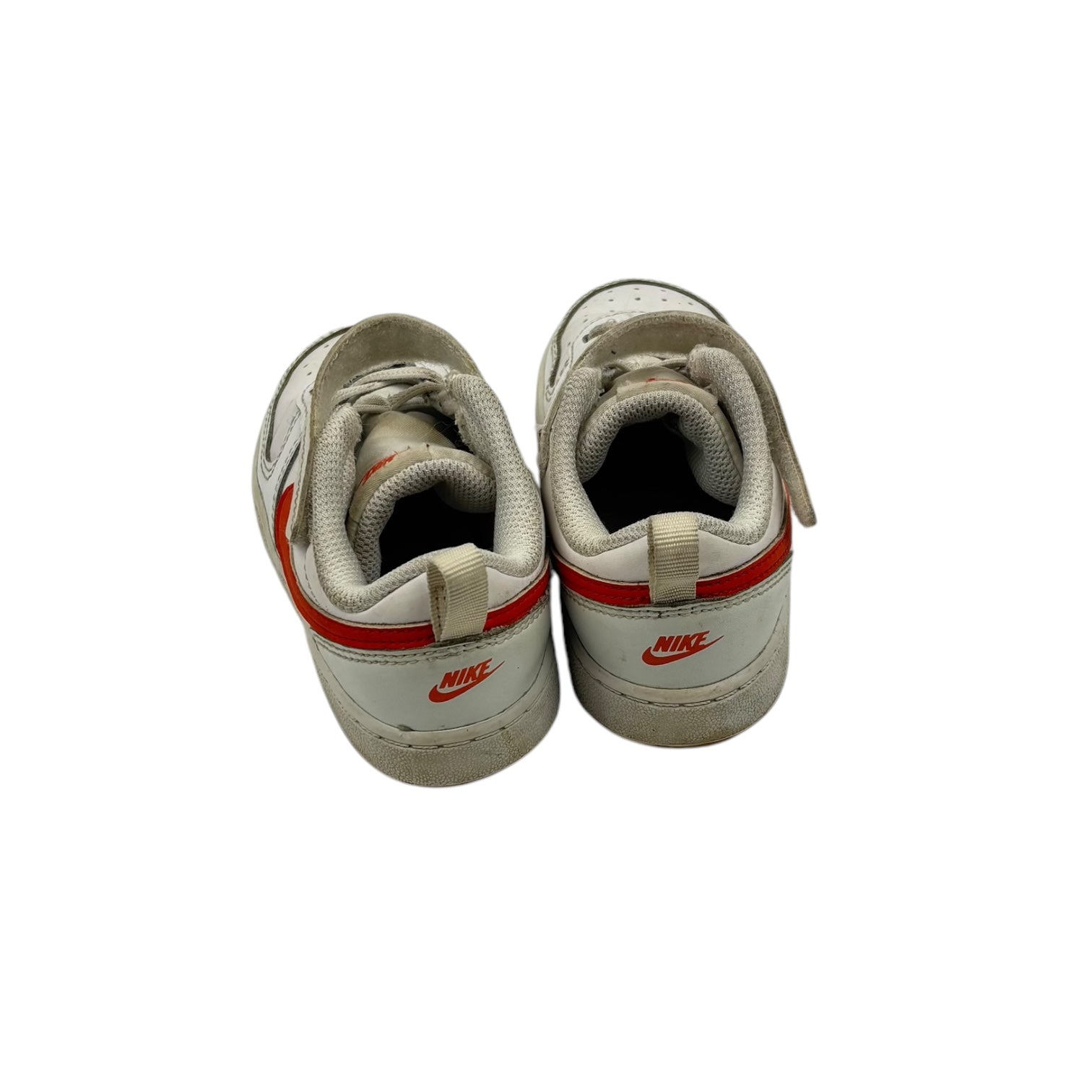 Nike White Orange Court Borough, Size EU 26