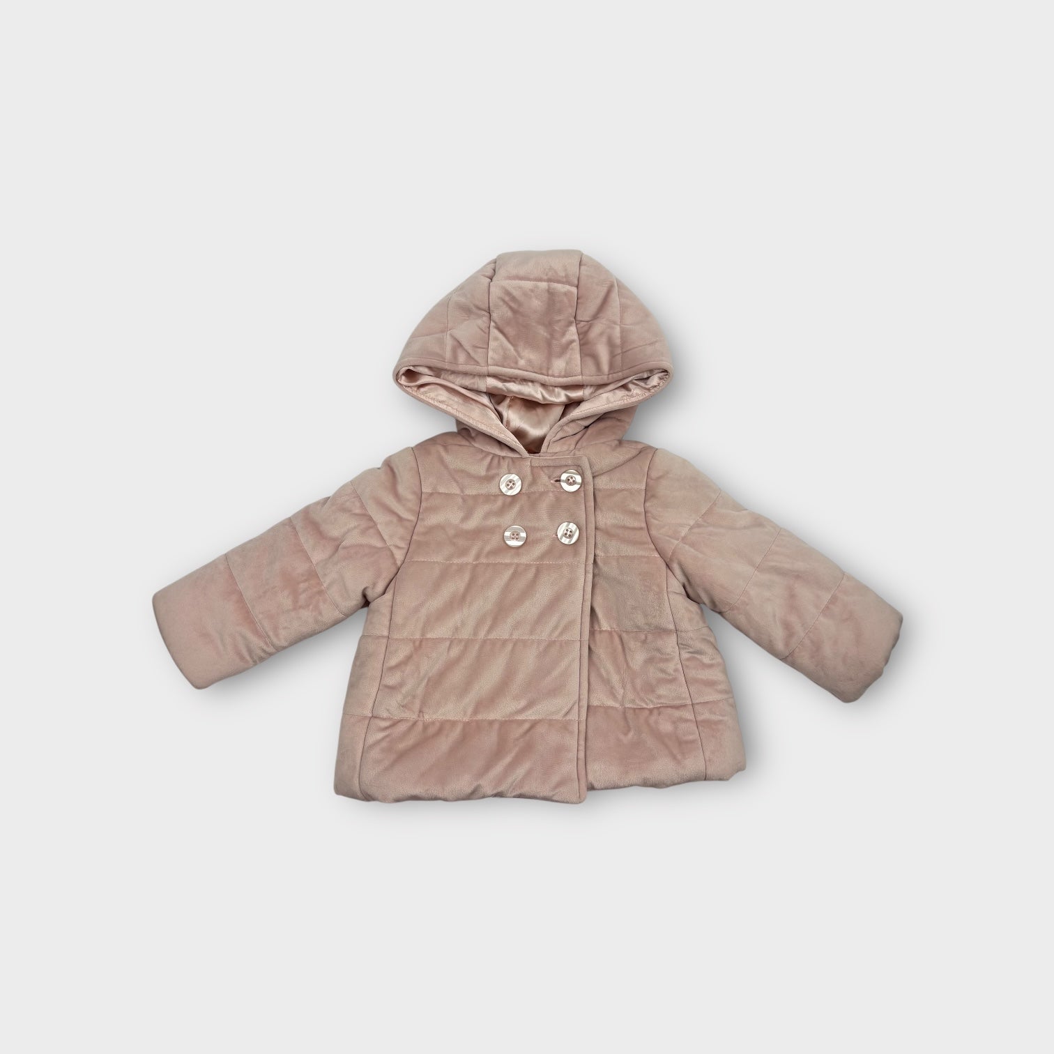 David Jones Pink Quilted Jacket, Size 1