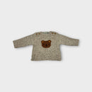 Bout Chou Knitted Bear Jumper, Size 000