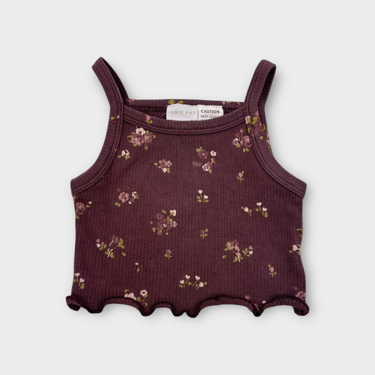 Jamie Kay Purple Floral Singlet, Size 0