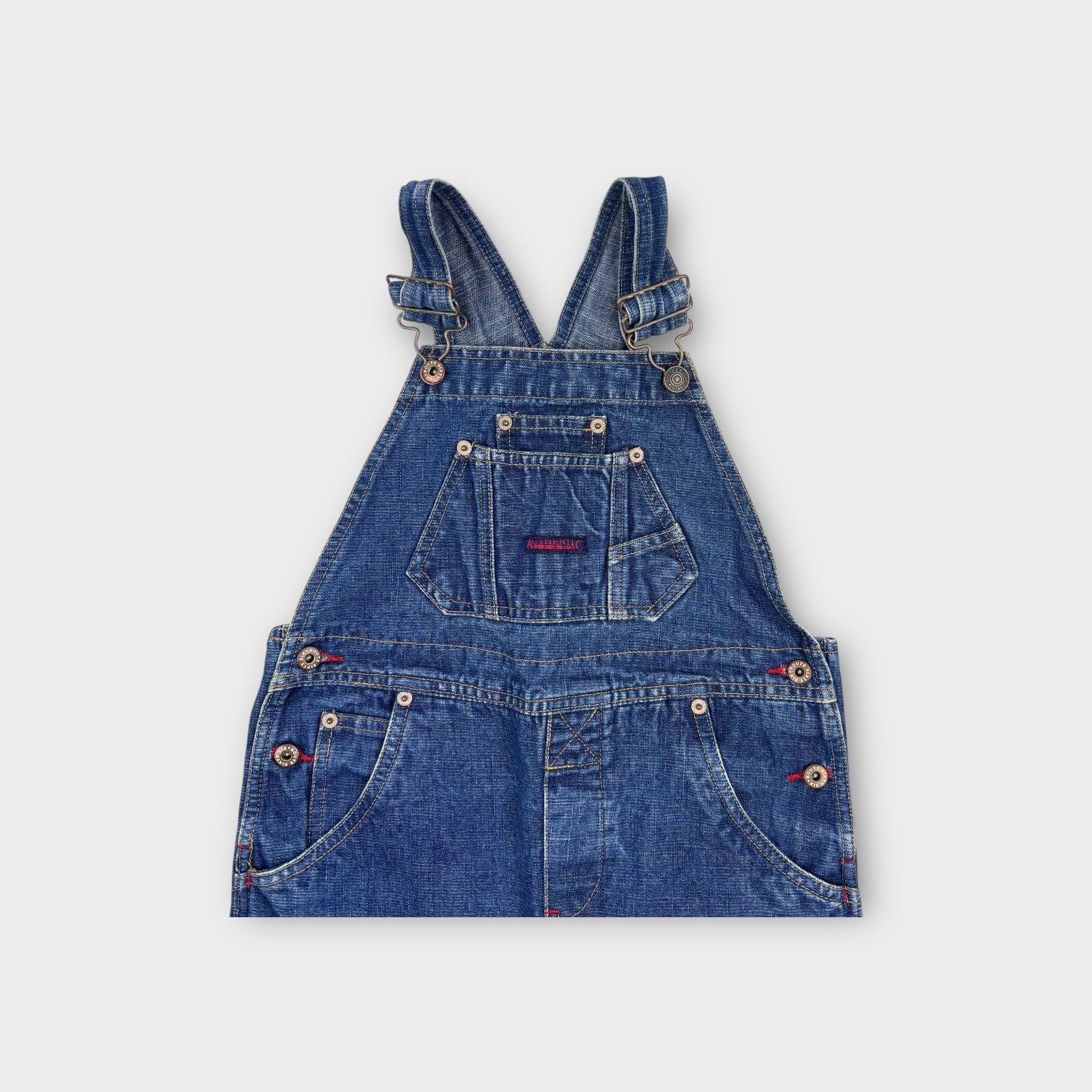 Vintage Route 66 Denim Overalls, Size 7