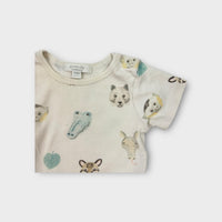 Purebaby Animal Print Bodysuit, Size 0000