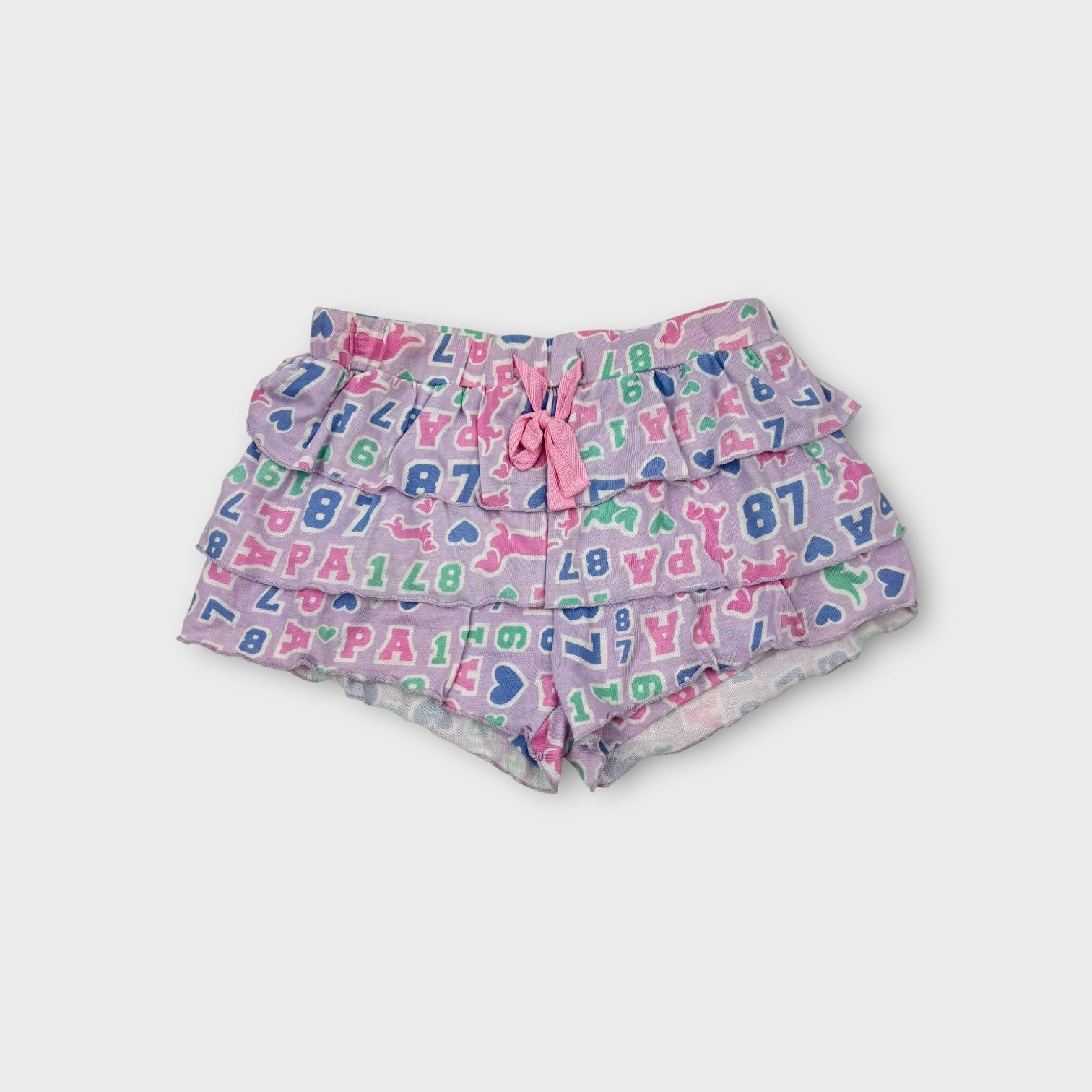 Peter Alexander Grey Ruffle Sleep Set, Size 8