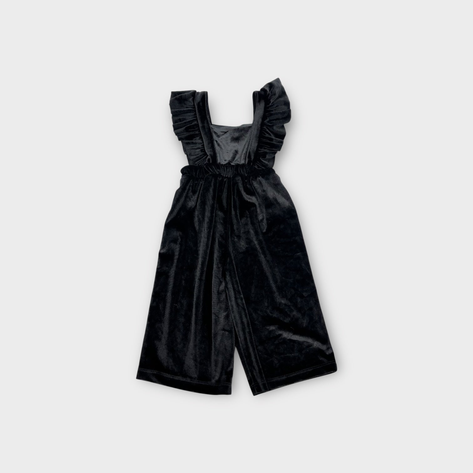 Zara Black Velour Jumpsuit, Size 0