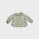Floral Print Long Sleeve Blouse, Size 0