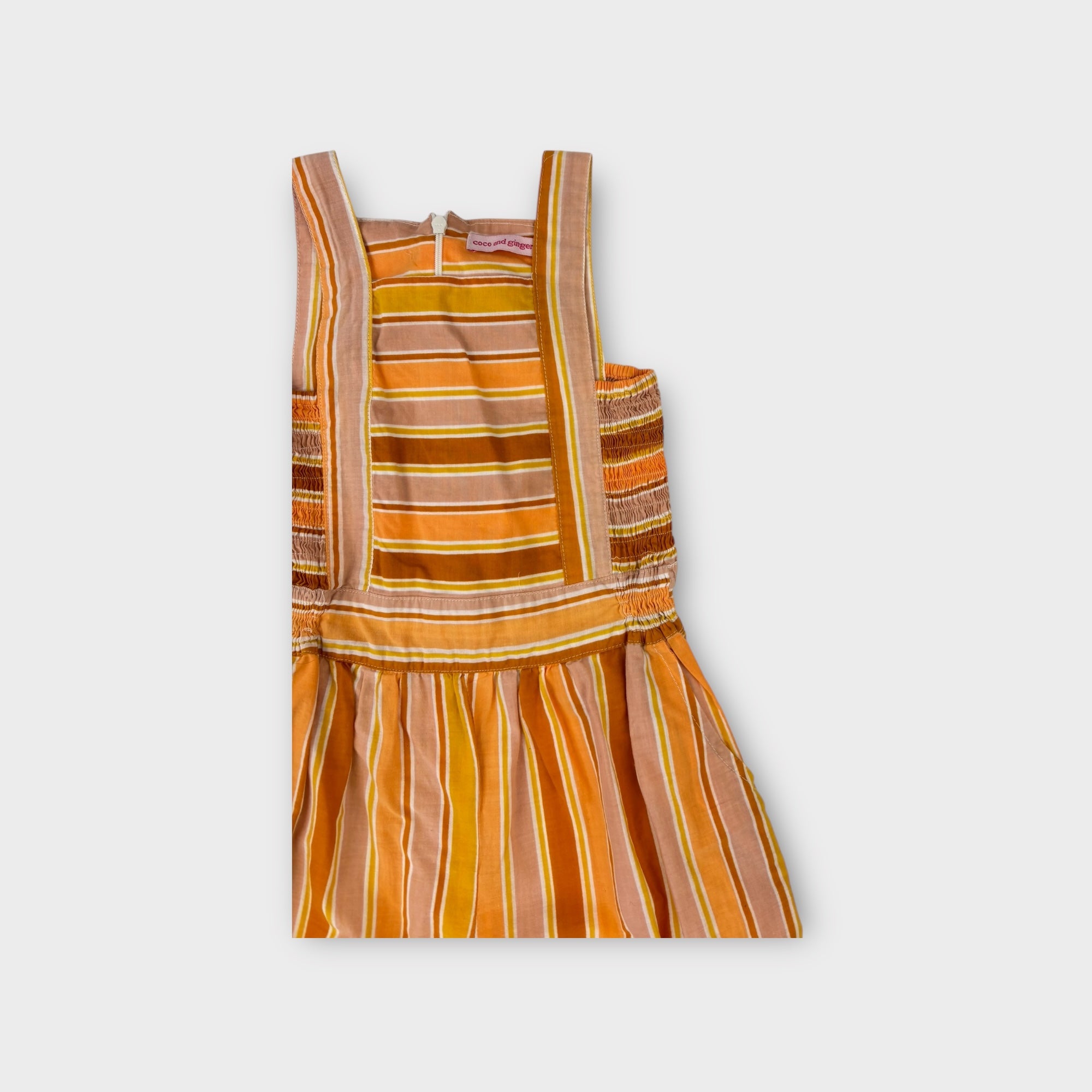 Stripped Smock Jumpsuit, Size 3