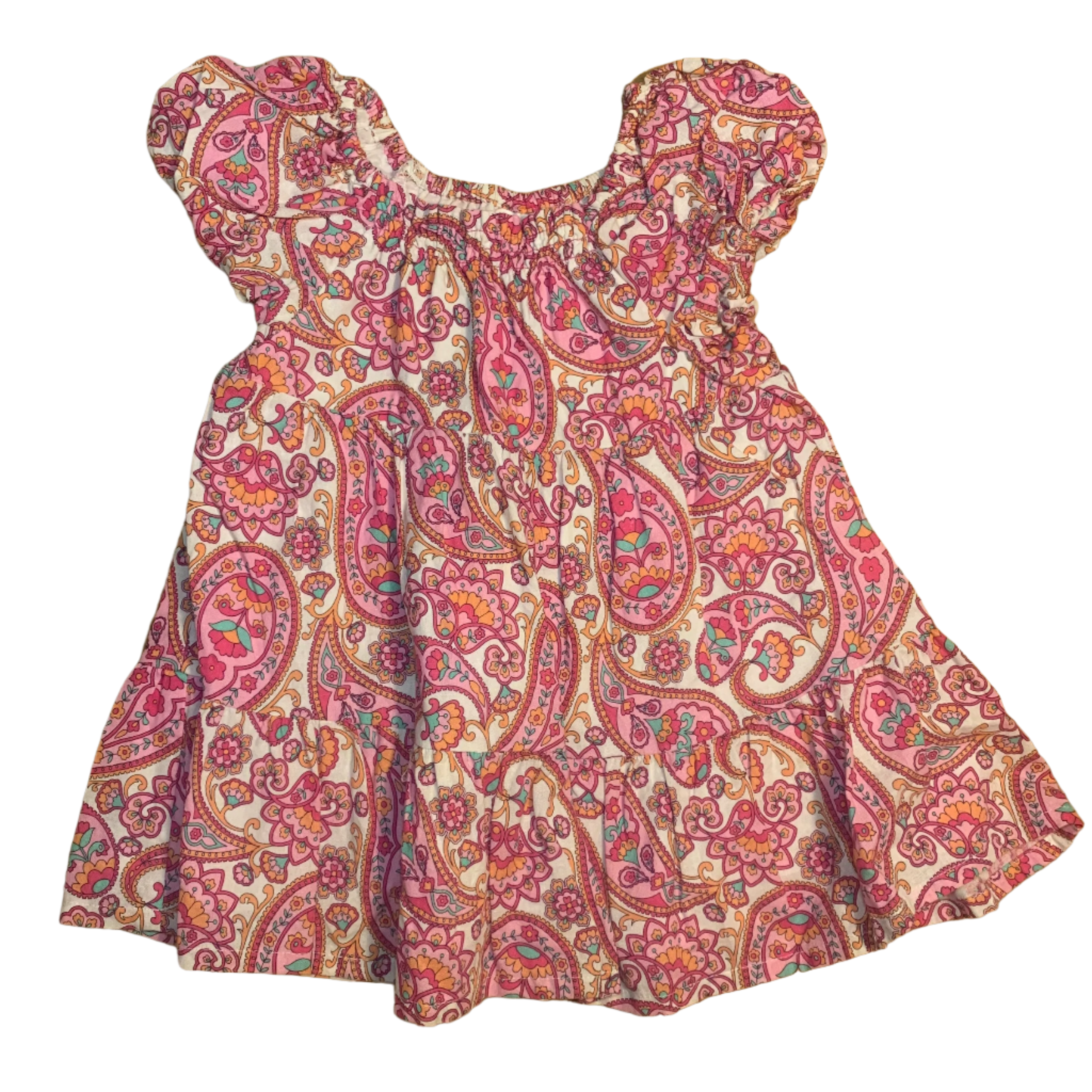 Seed Pink Paisley Dress, Size 2