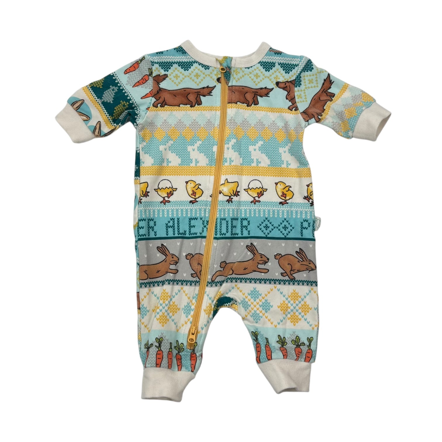 Peter Alexander Easter Print Onesie, Size 000