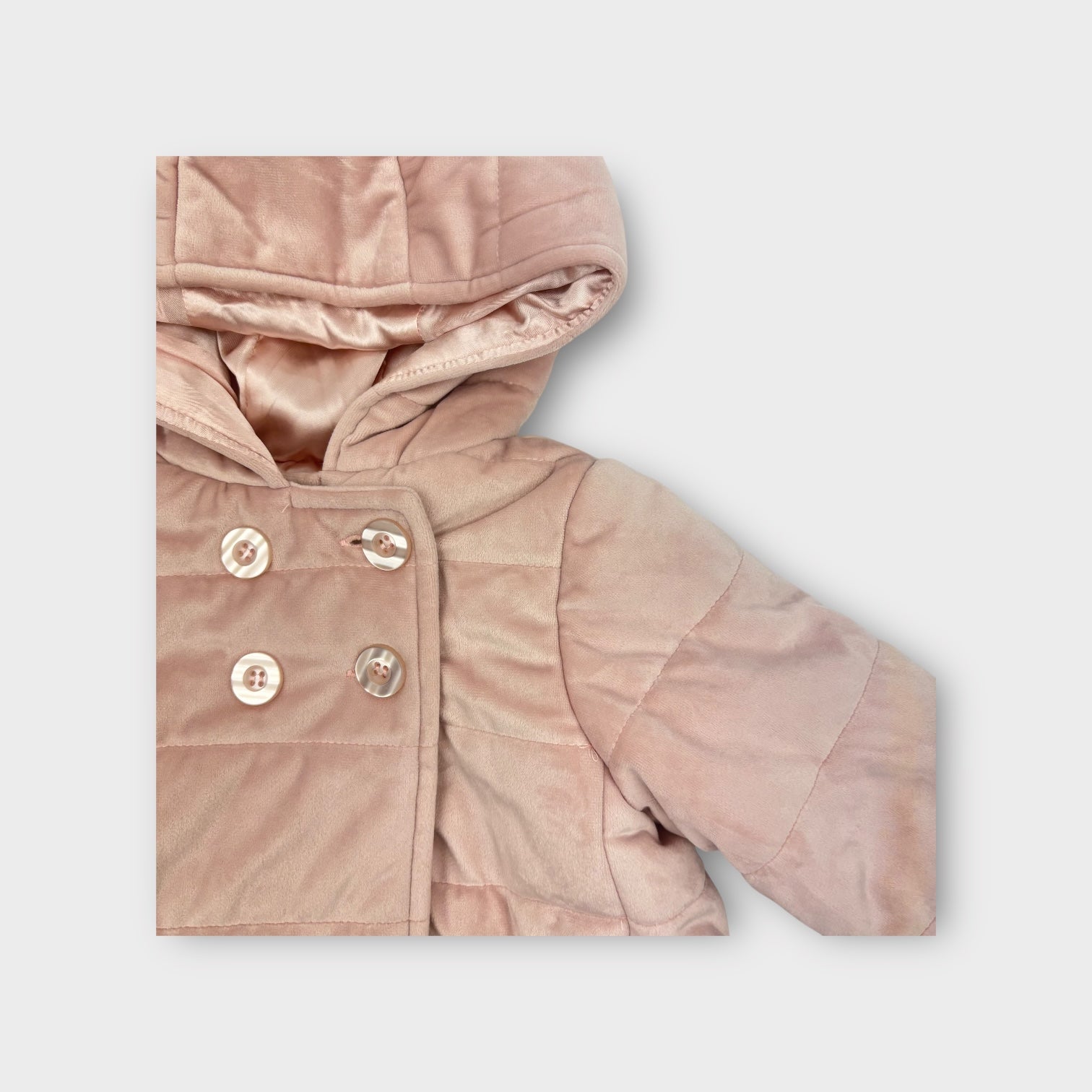 David Jones Pink Quilted Jacket, Size 1