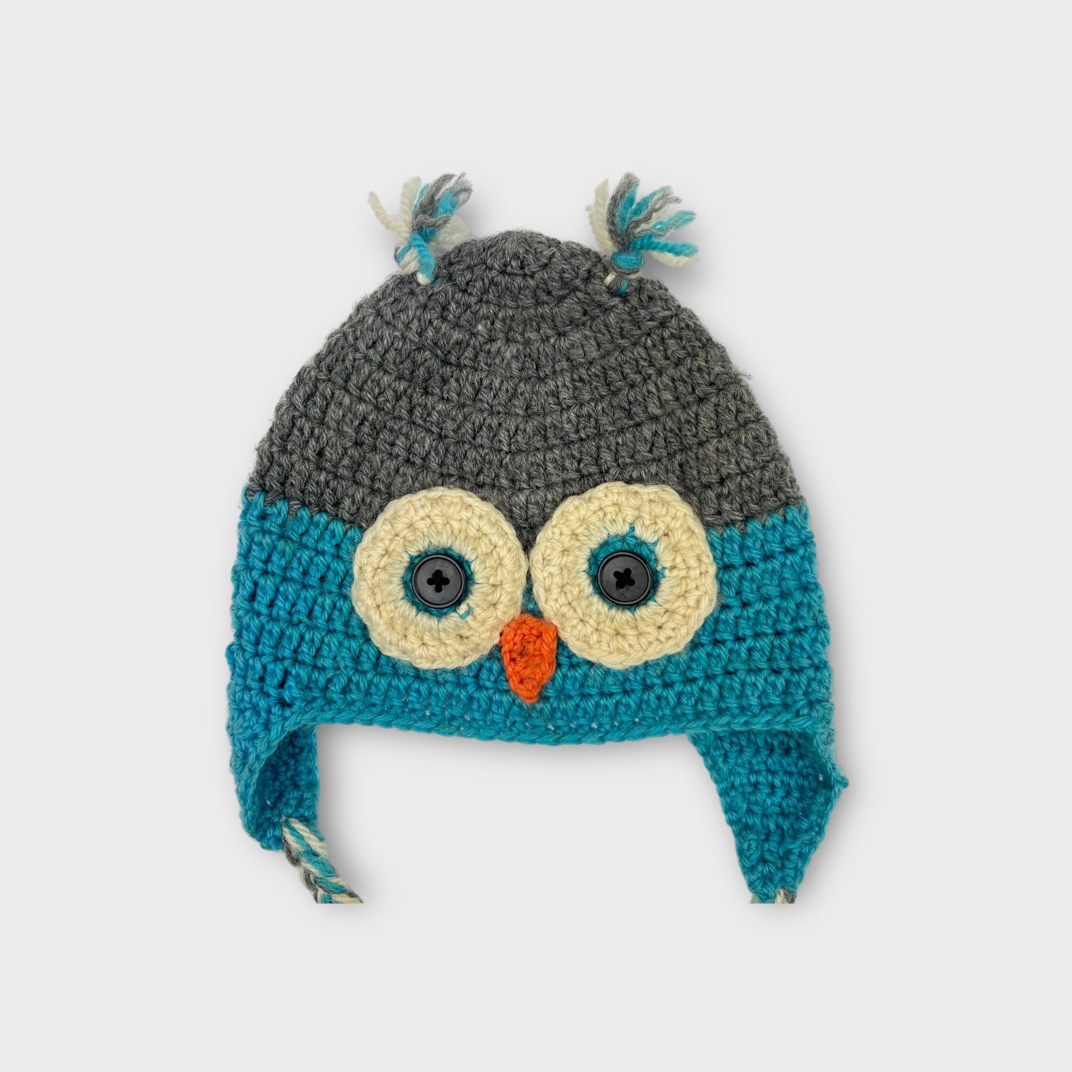 Handmade Owl Beanie, Size XS