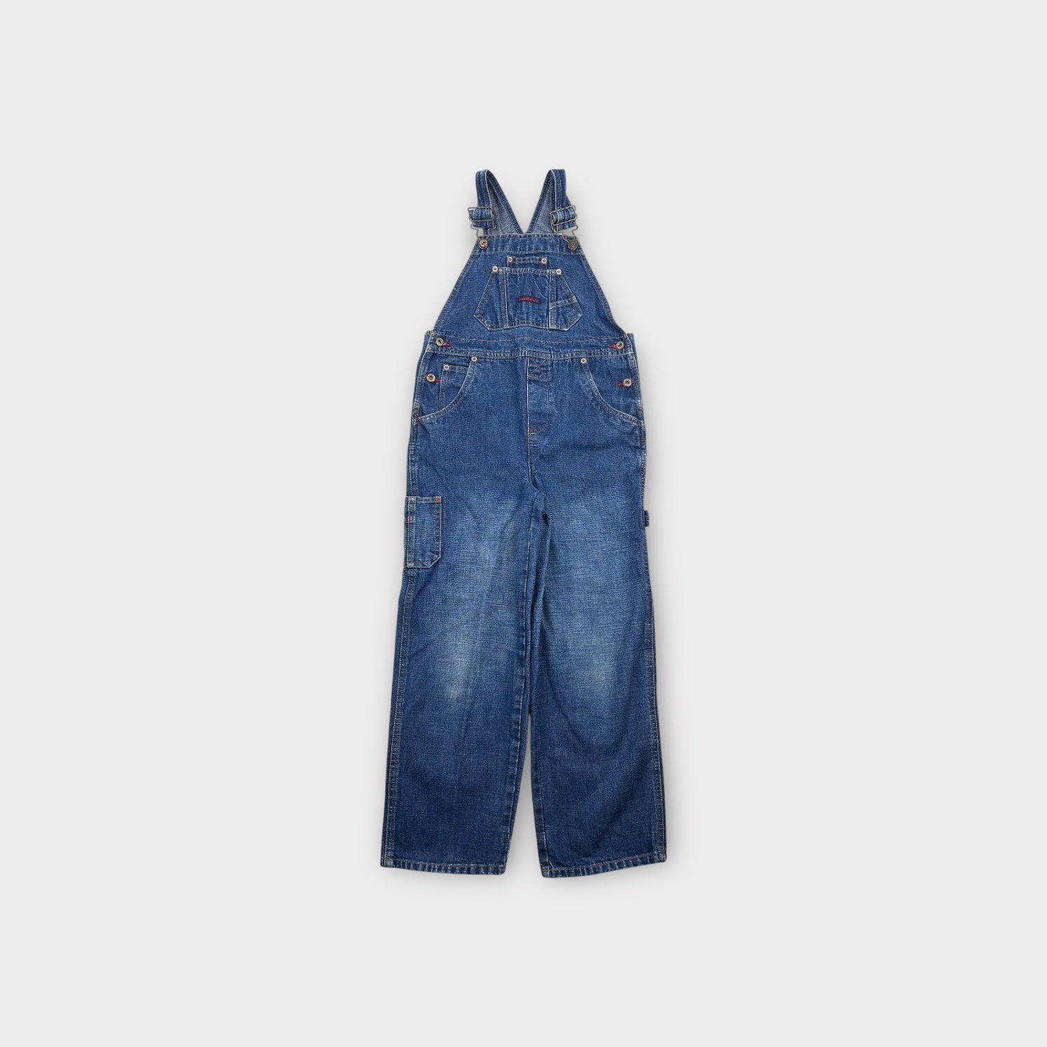 Vintage Route 66 Denim Overalls, Size 7