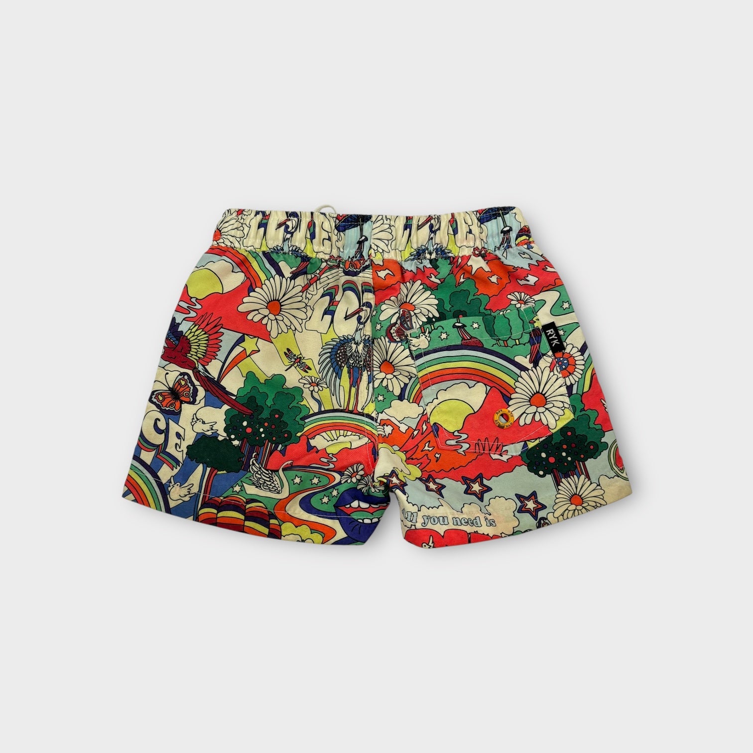 Rock Your Kid Psychedelic Swim Shorts, Size 2