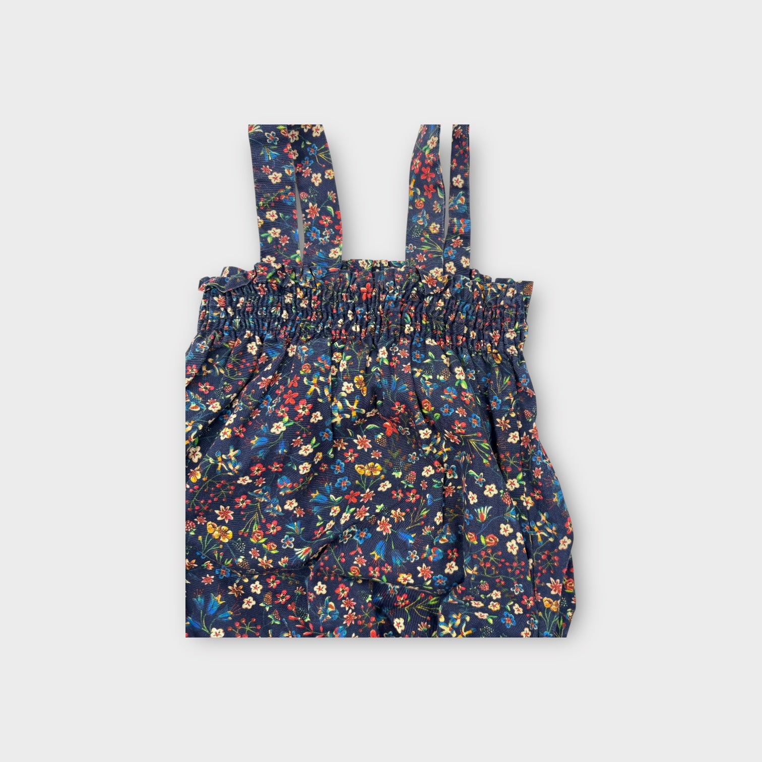 R Mini Floral Print Romper, Size 000