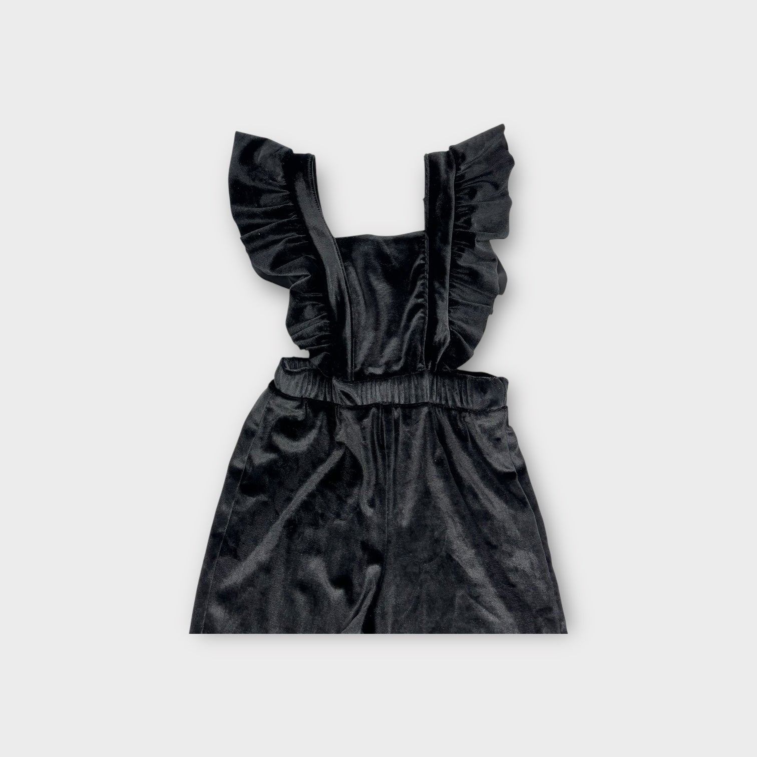Zara Black Velour Jumpsuit, Size 0