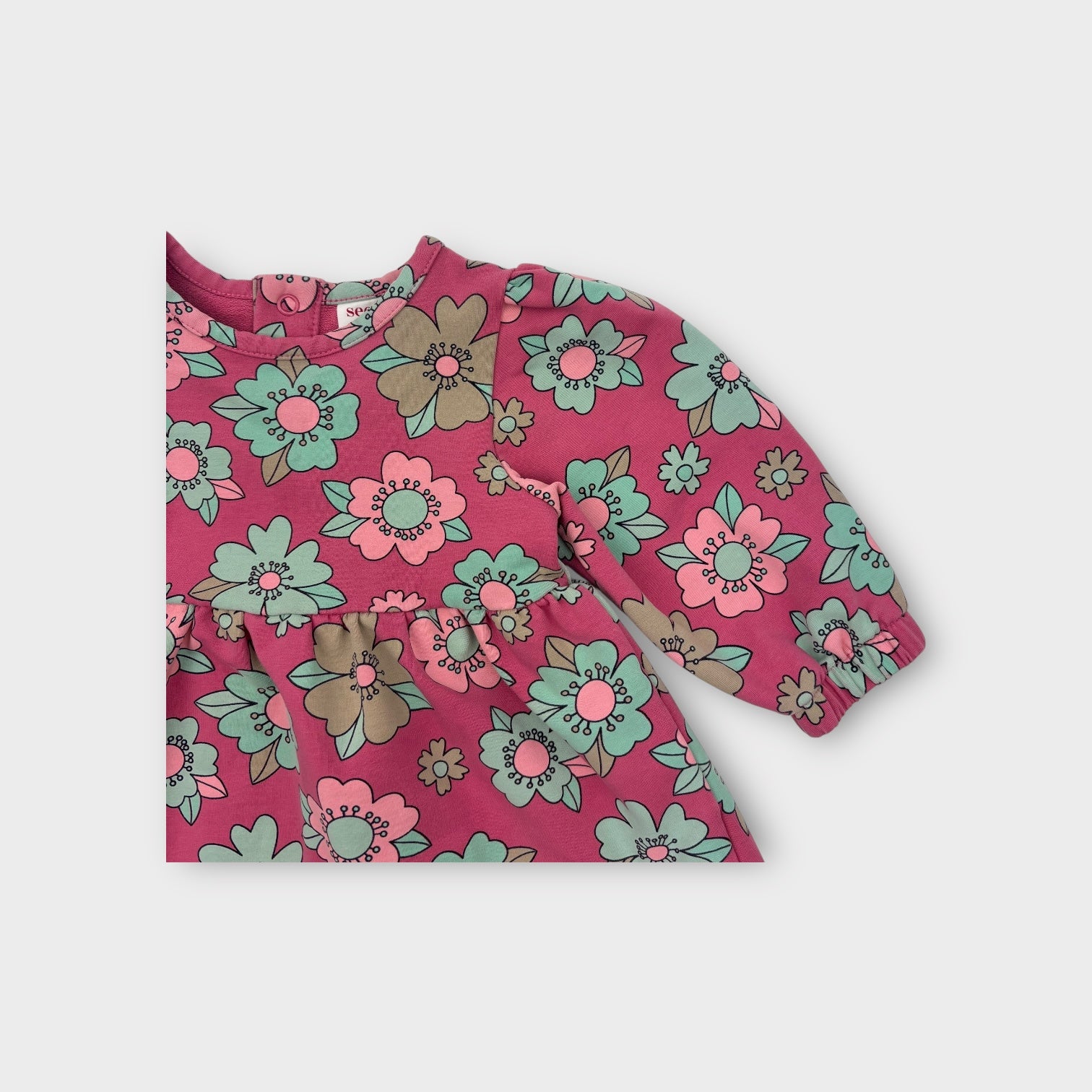 Seed Flower Print Dress, Size 0
