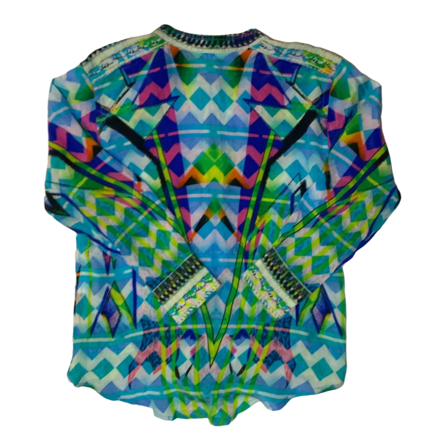 Camilla Geometric Silk Shirt, Size 2-3