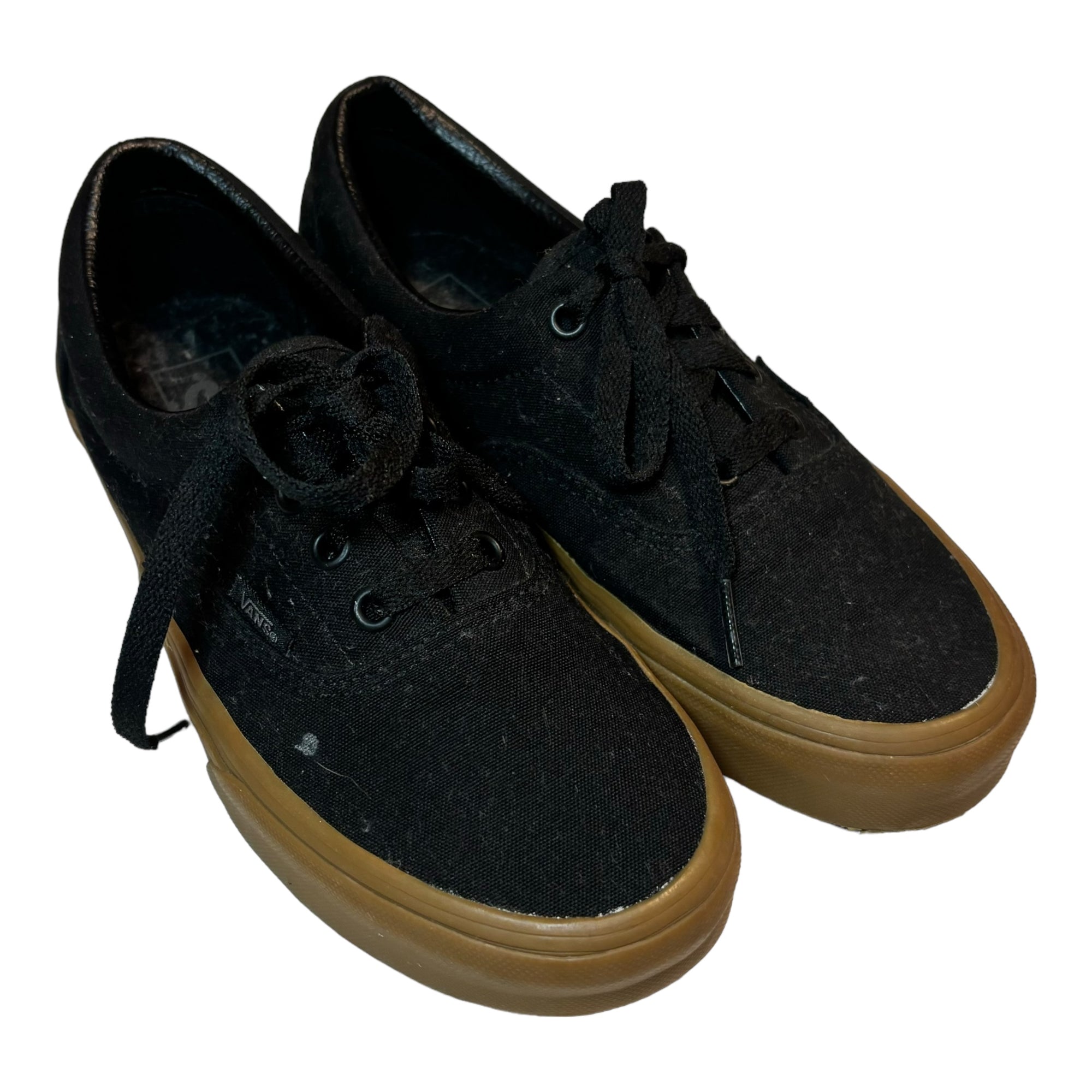 Black/ Gum Vans, Size EUR 38
