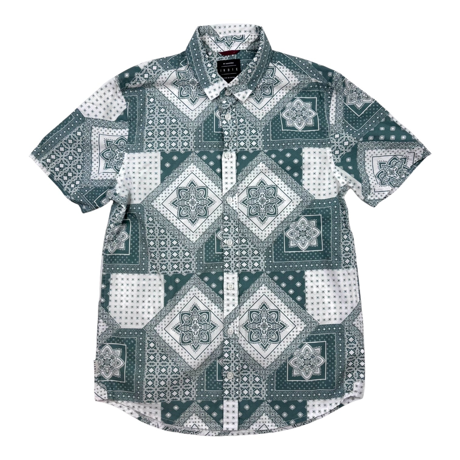 Indie Kids Bandana Print Shirt, Size 12