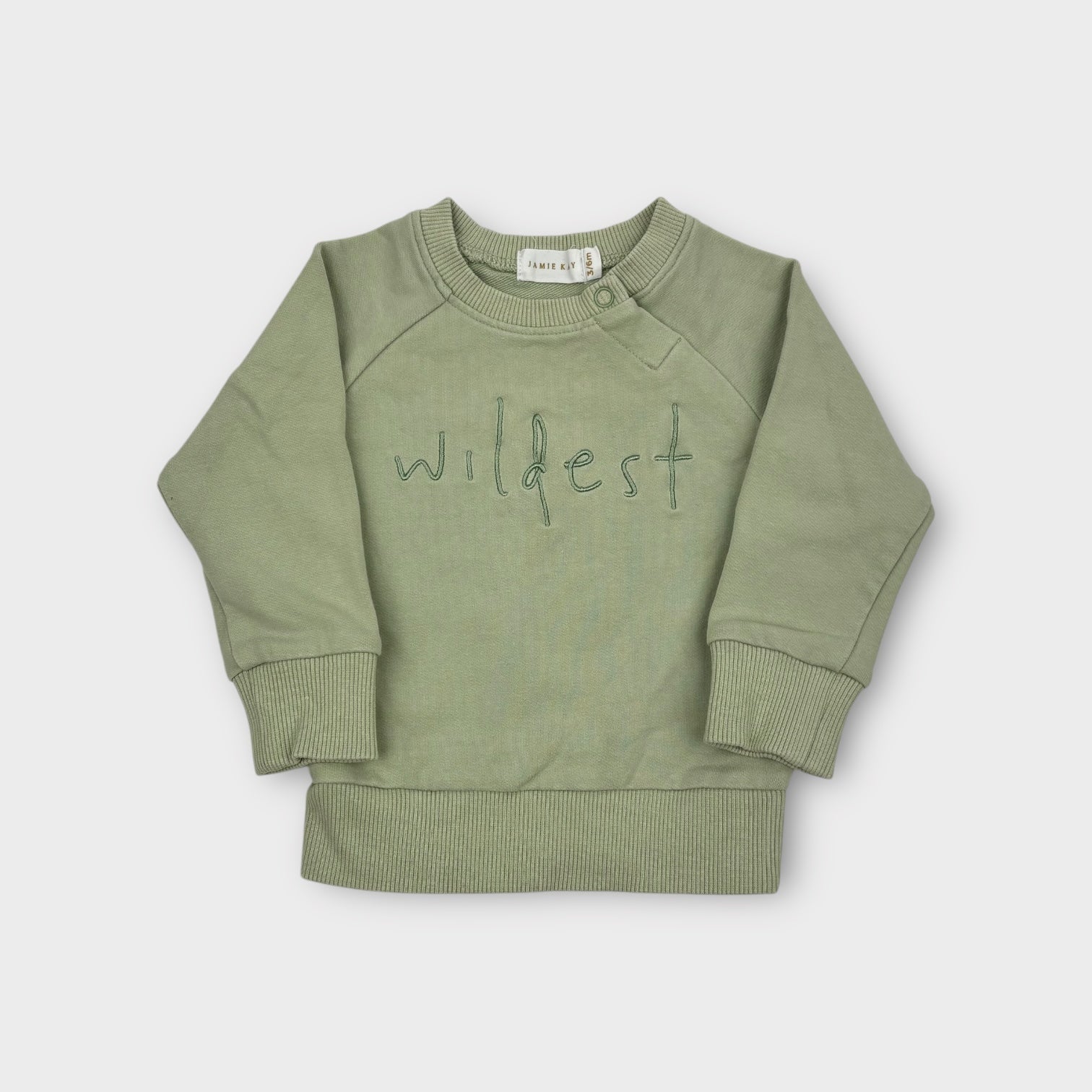 Jamie Kay Green Sweatshirt Jumper, Size 00