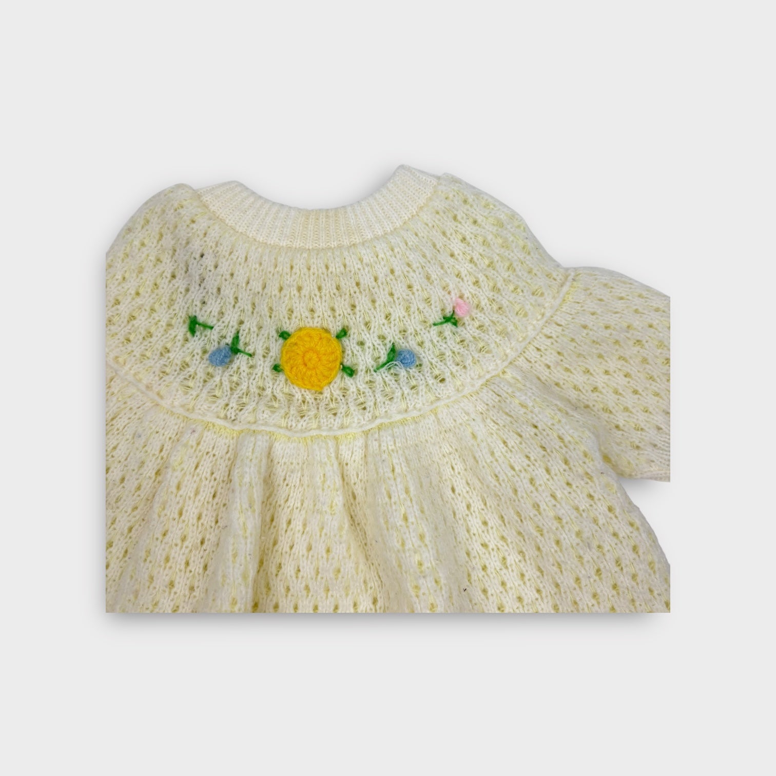 Vintage Crochet Matching Set, Size 0