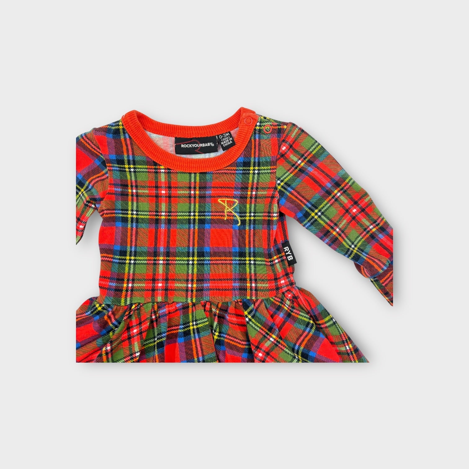 Rock Your Baby Tartan Dress, Size 000
