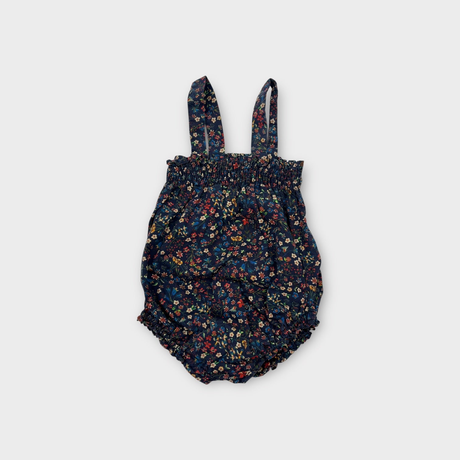 R Mini Floral Print Romper, Size 000
