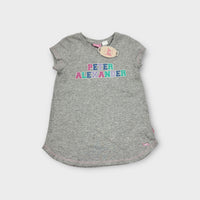 Peter Alexander Grey Ruffle Sleep Set, Size 8