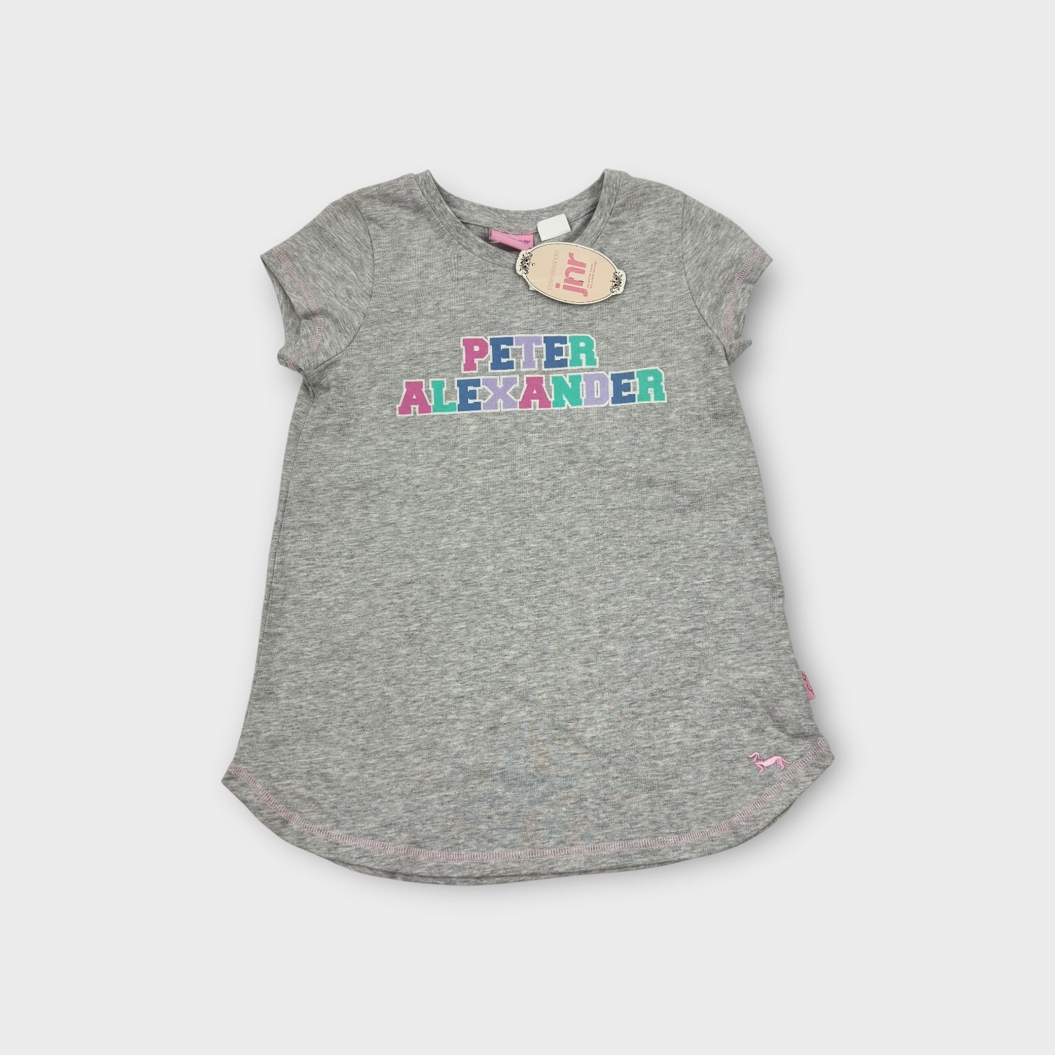 Peter Alexander Grey Ruffle Sleep Set, Size 8