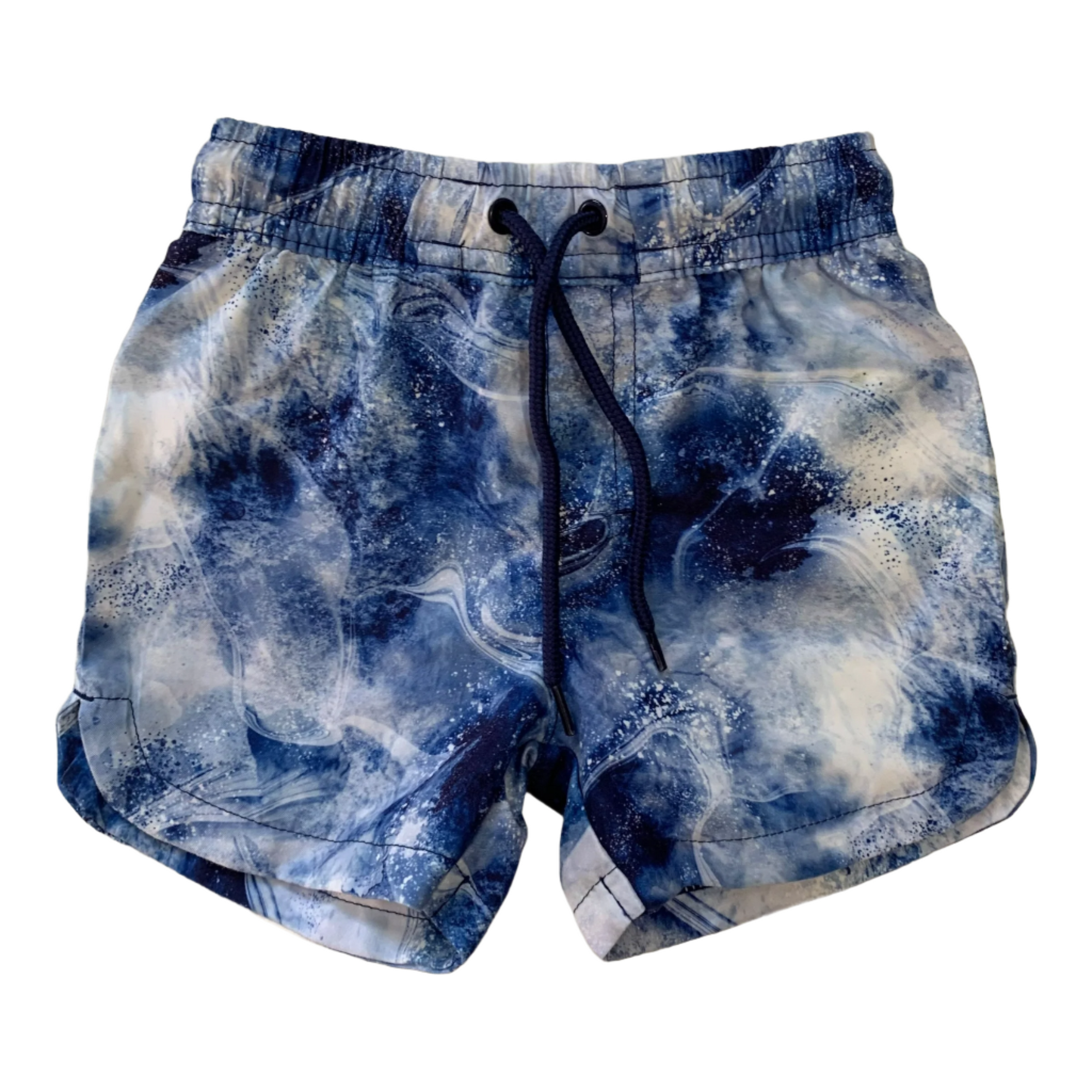 Bebe Ink-Blot Swim Shorts, Size 00