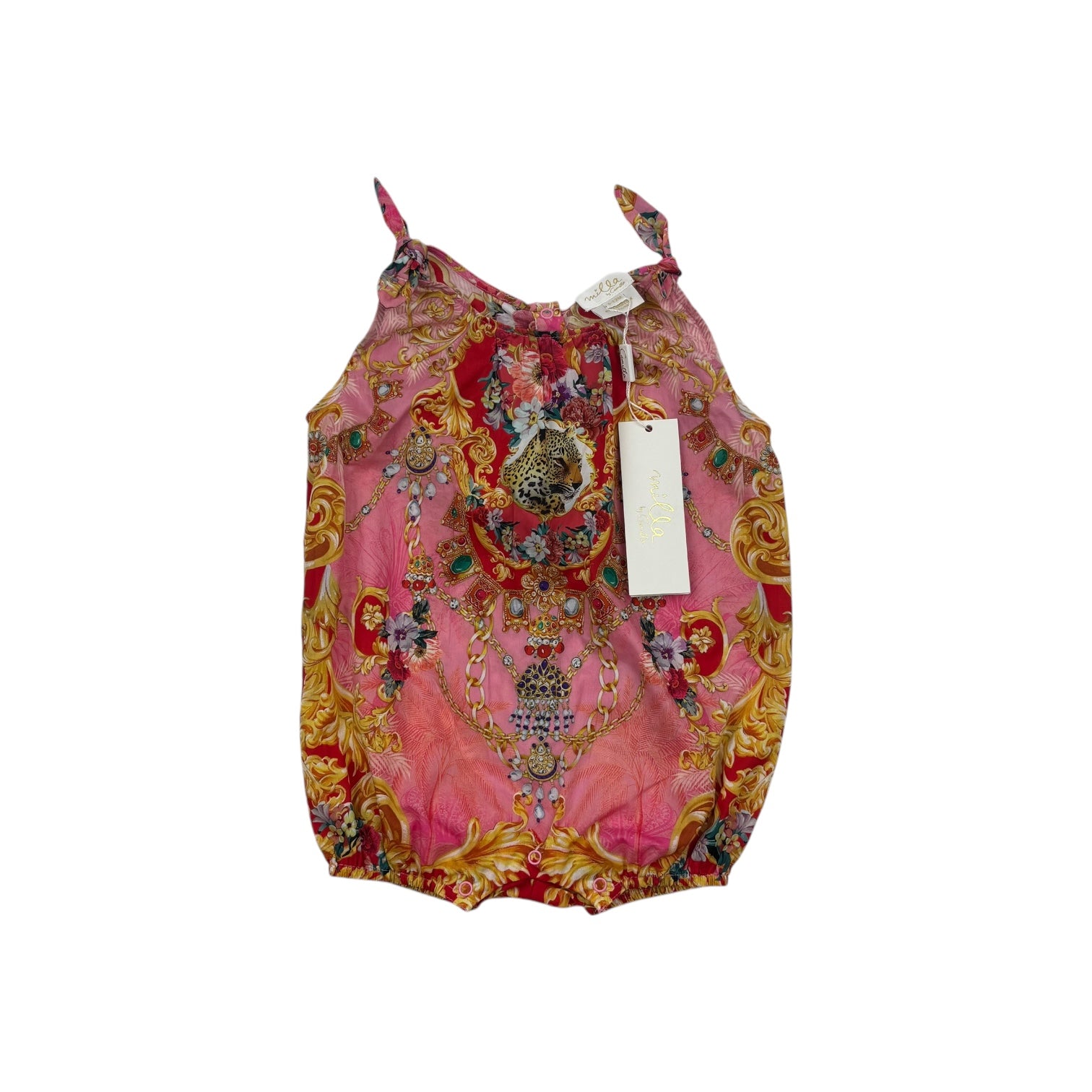 Milla by Camilla Pink Patterned Romper, Size 0