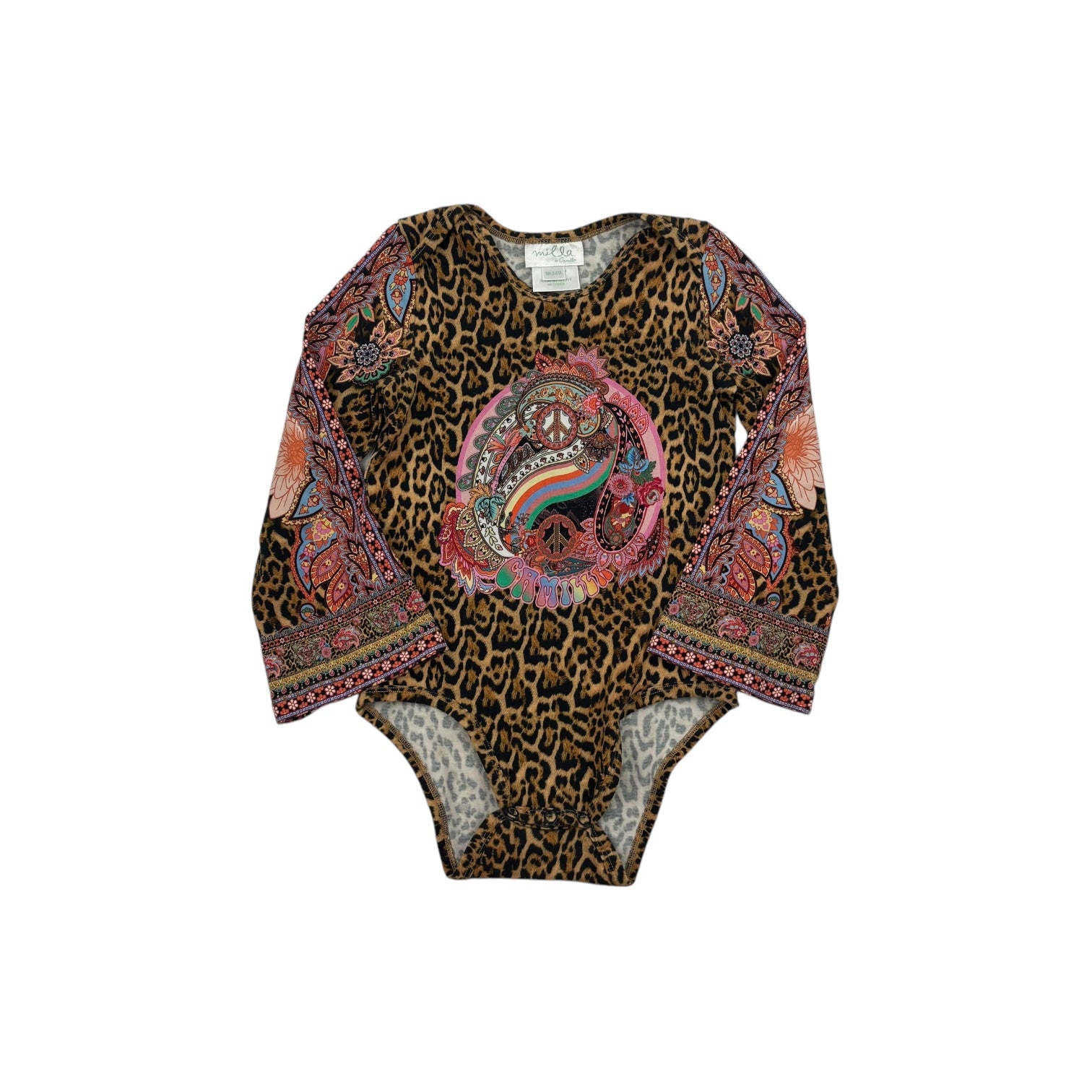 Milla by Camilla Leopard Print Bodysuit, Size 18-24m